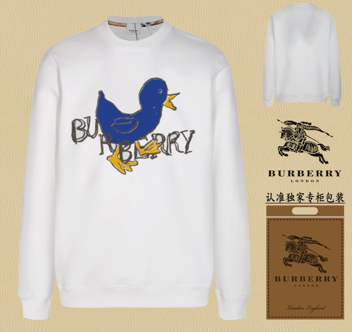 Hay artículos populares en los estantes 🔥❗Entrega y embalaje exclusivos❗ 💫〖BURBERRY〗 Sudadera de cuello redondo de mo…