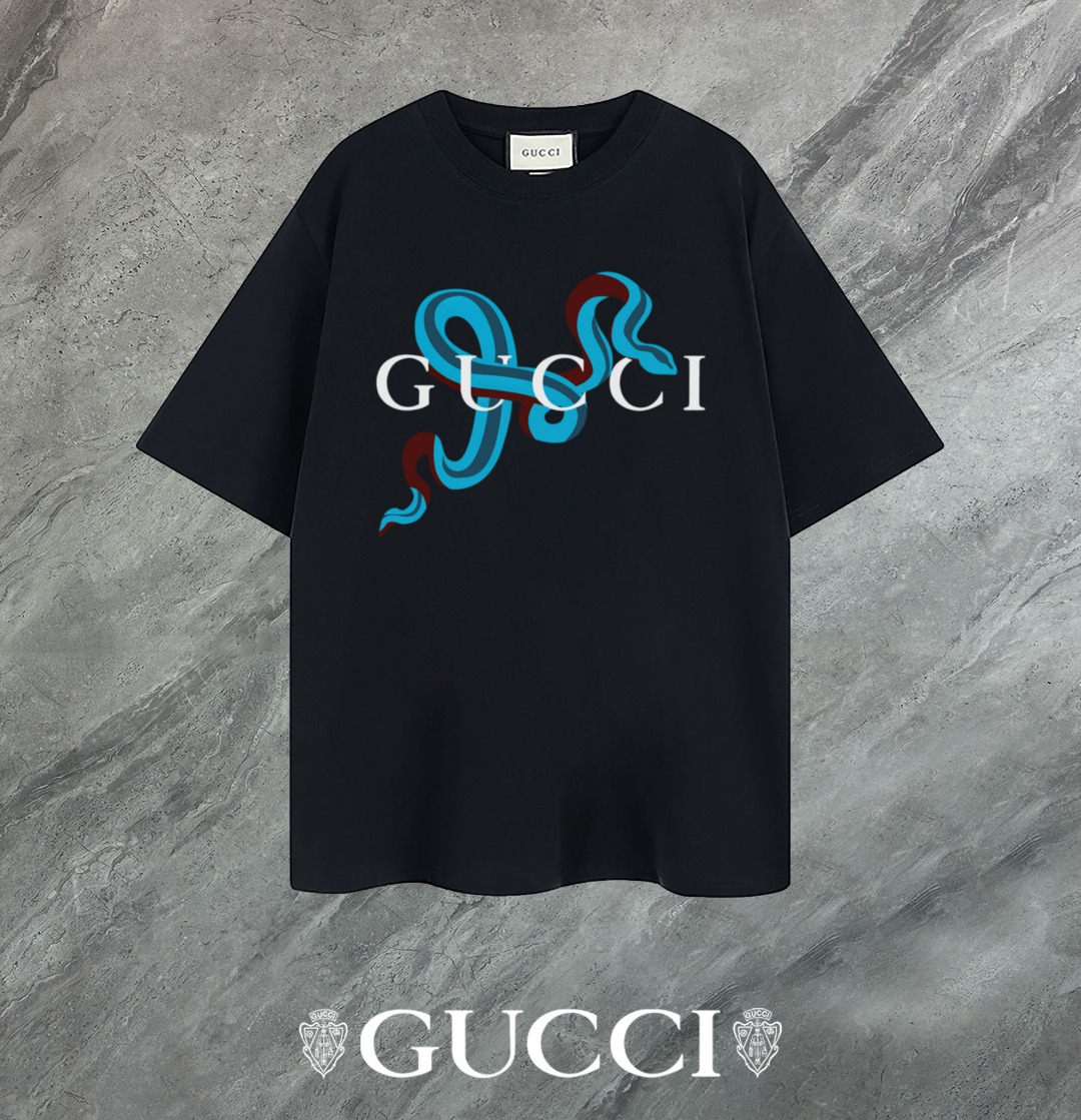 《Se aceptan devoluciones después del Año Nuevo》 〖 GUCCI~Gucci〗 Camiseta de cuello redondo de manga corta de alta calida…