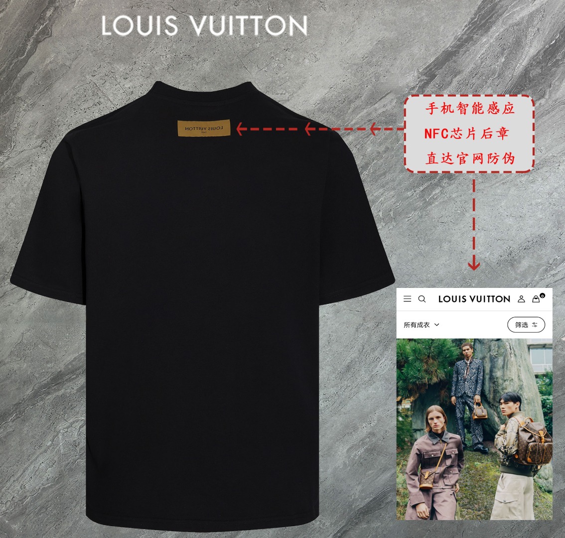 Louis Vuitton 后幅 黄色原标内带NFC感应芯片 定制定染