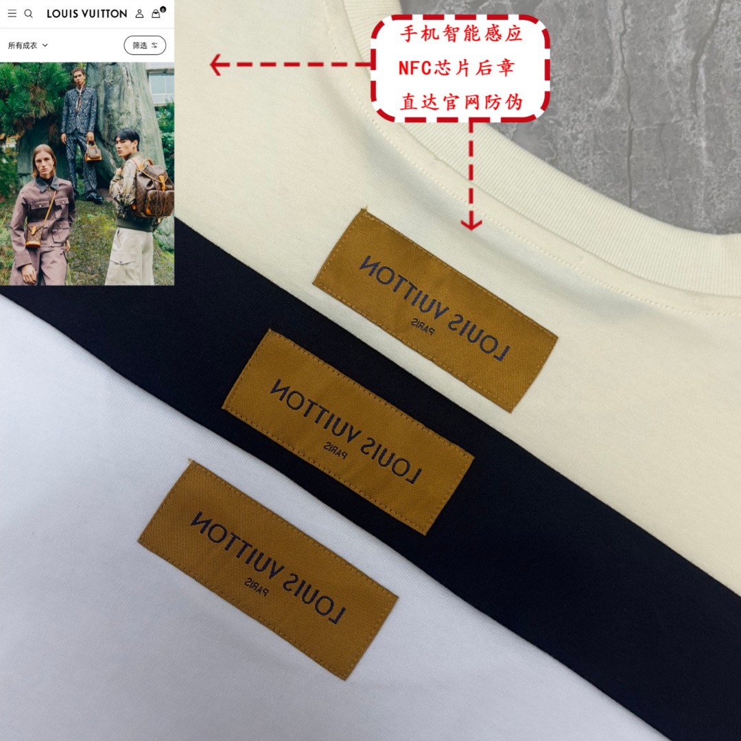 Louis Vuitton 2025 High-Quality Round Neck Short Sleeve T-Shirt with NFC Chip 9 o 1j1la5i6ggtaf8k4sv8d716pj7