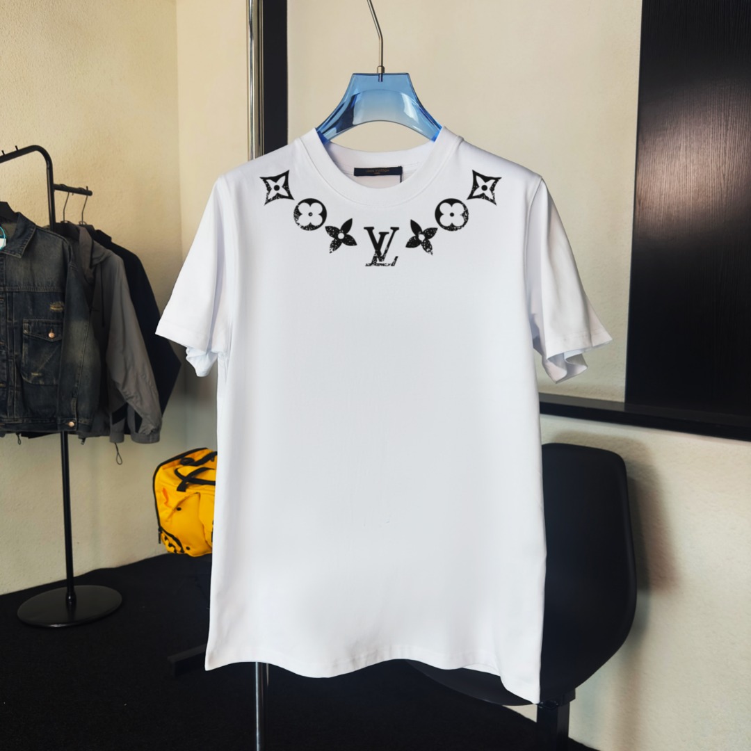 Louis Vuitton 2025 Ronde Hals T-shirt - NFC Chip, Premium Kwaliteit