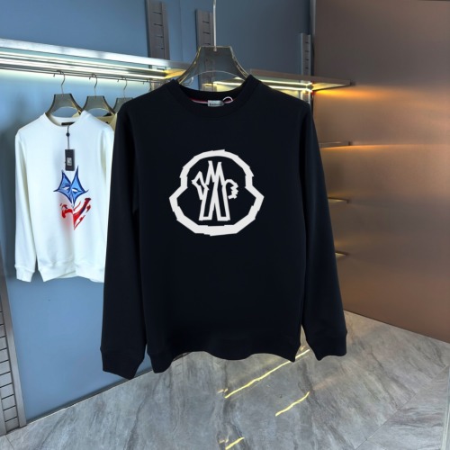 Moncler Men's Crewneck Sweatshirt Cotton Fleece Logo Print Long Sleeve Pullover 5 Moncler Men's Crewneck Sweatshirt Cotton Fleece Logo Print Long Sleeve Pullover