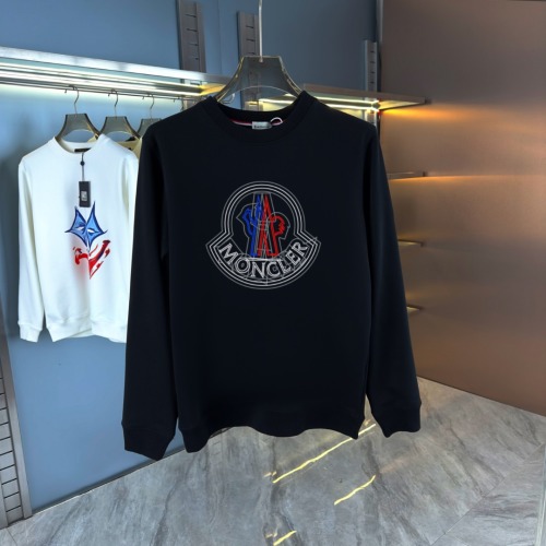 MONCLER Men's/Women's 2025 Round Neck Fleece Sweatshirt NFC Chip Anti-Counterfeiting
