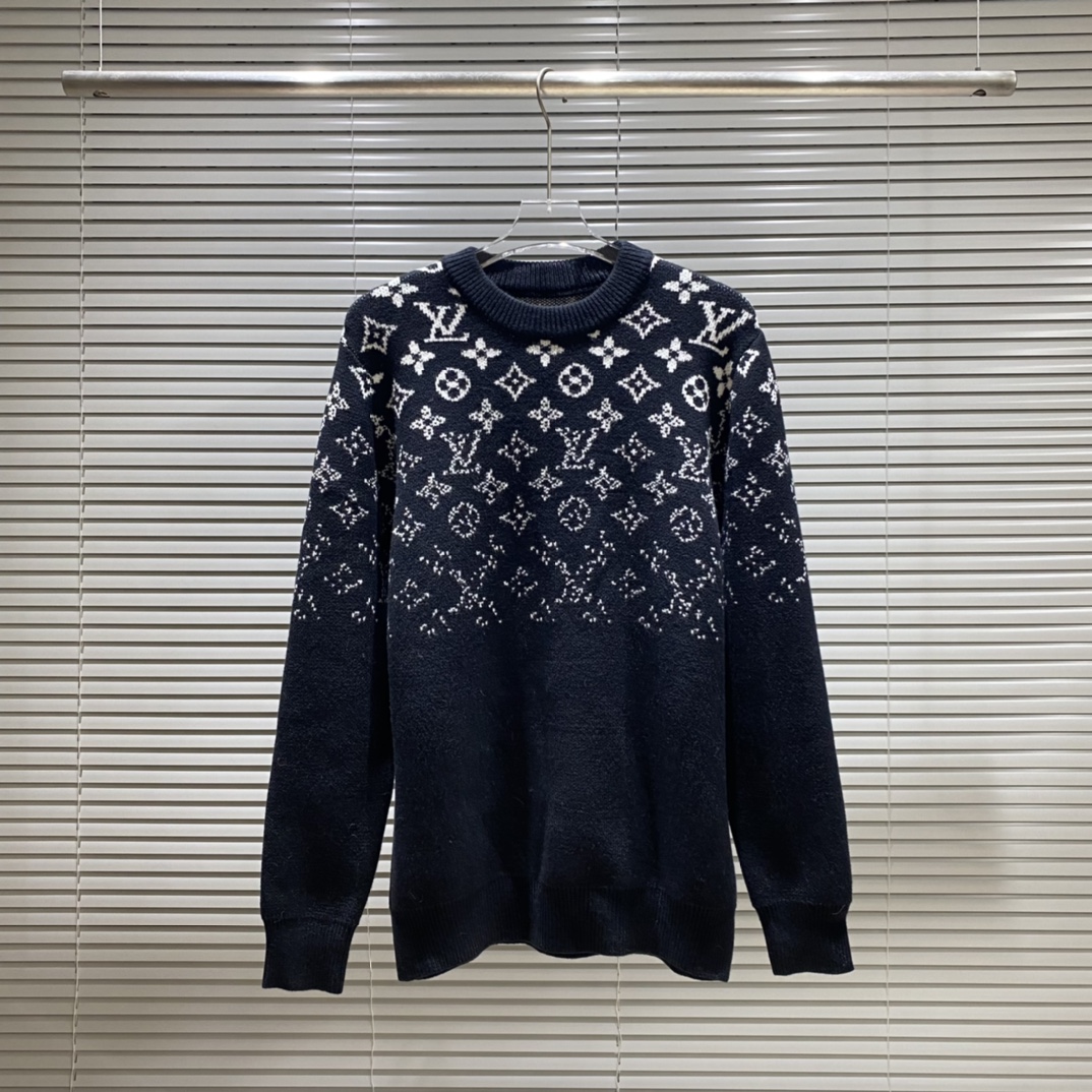 Louis Vuitton Navy Monogram Sweater