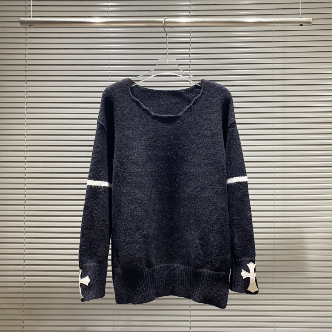 “348 Crooked Crustace Crusades: Sweaters in Blue, Almond, Black, Sizes SM-XXL” - 图片 1