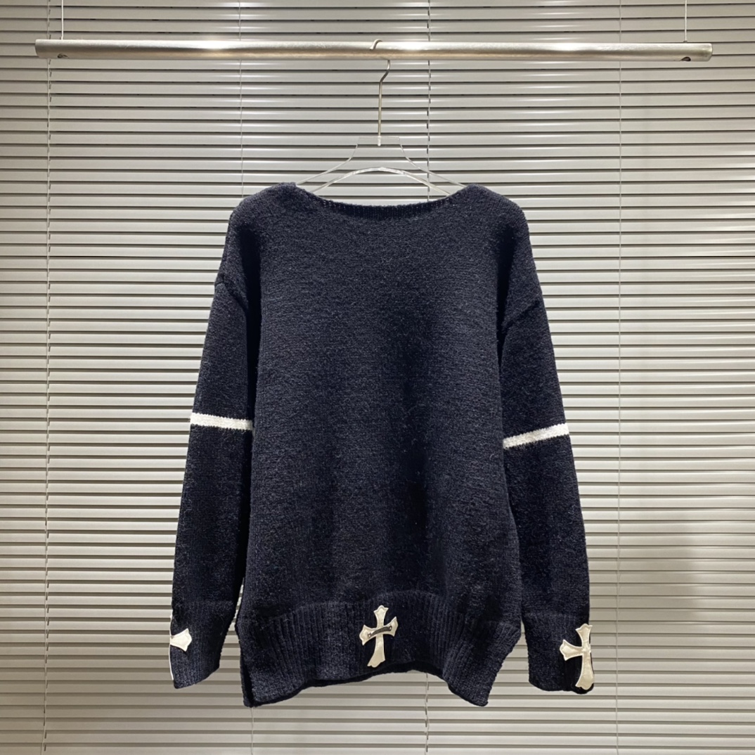 “348 Crooked Crustace Crusades: Sweaters in Blue, Almond, Black, Sizes SM-XXL” - 图片 2