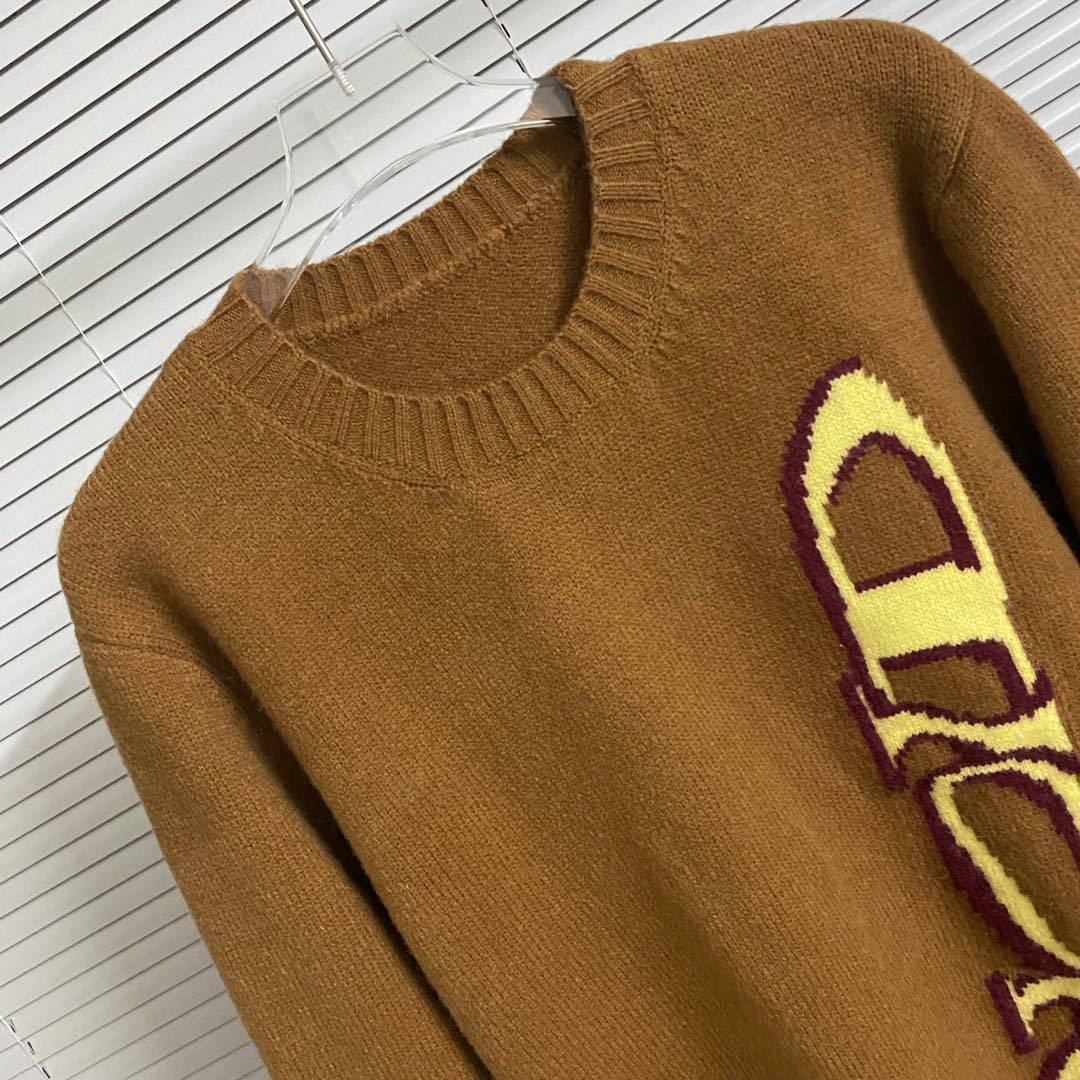 Brown Green Pink Round Sweater with DR Dio Logo, 300 Codes Available - 图片 3