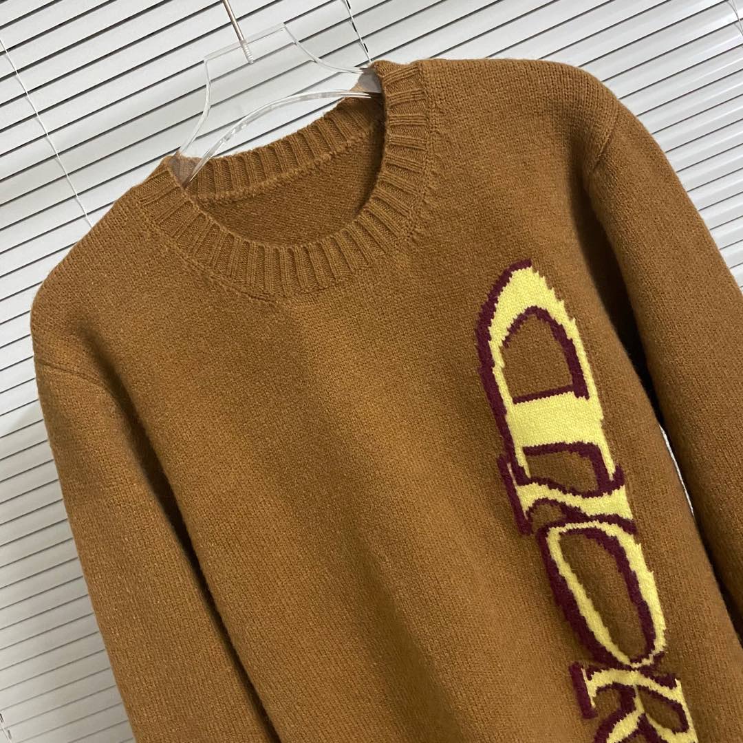 Brown Green Pink Round Sweater with DR Dio Logo, 300 Codes Available - 图片 6
