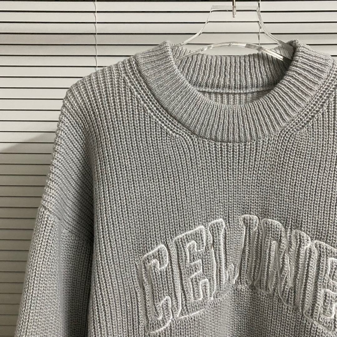 Selin’s Chest Letter Logo Sweater in Blue, White, Black, and Grey – Sizes SM to XXL - 图片 4