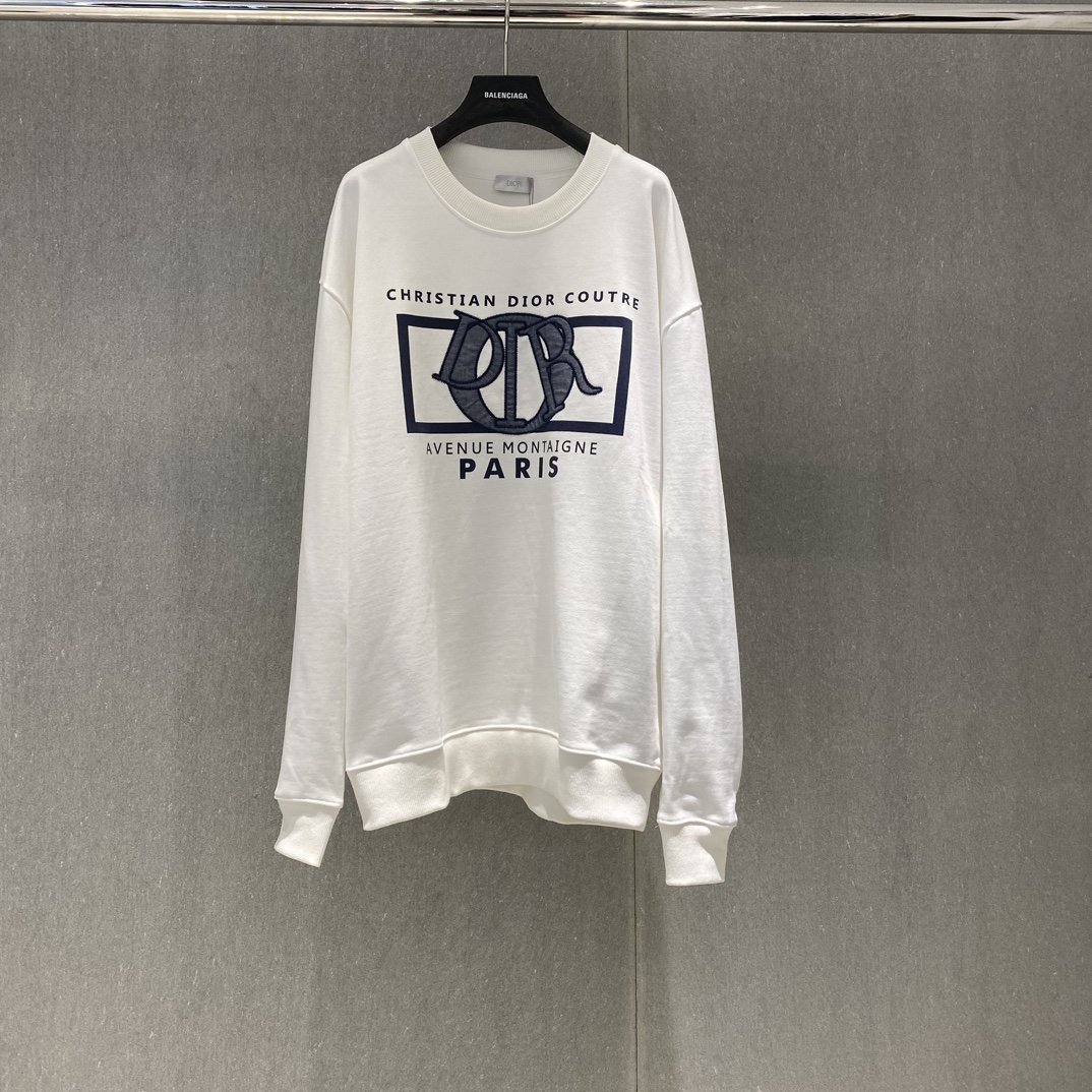 Dior Kleding Sweatshirts Afdrukken Herfstcollectie Lange mouw