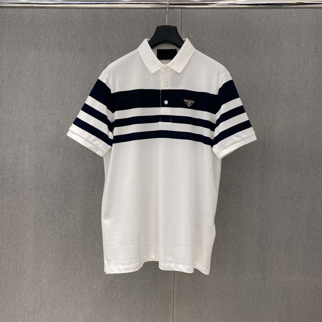 Prada 25FW POLP LOGO 🔥 :M-XXL Manica corta