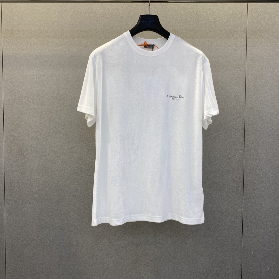 NO:755278,Dio 2026 spring and summer new style small letter embroidered towel short sleeves, size s-xL, Dior-clothing, dior, dior, T-shirt,19860909Dio 2026春夏新款小字母刺绣毛巾短袖 码数s-xL,迪奥-服装,dior,dior,T-shirt,,Women's clothing