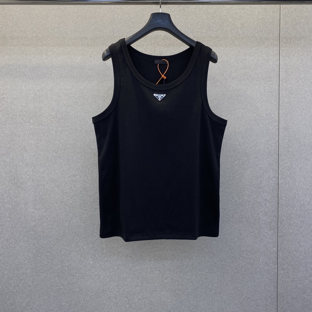 NO:857833,PRAD 26 spring and summer new triangle logo vest in black and white, same style for men and women, size s-xL, Prada-clothing, prada, prada,19860909PRAD 26春夏新款三角标识背心黑白两色 男女同款 码数s-xL,普拉达-服装,prada,prada,,Women's clothing
