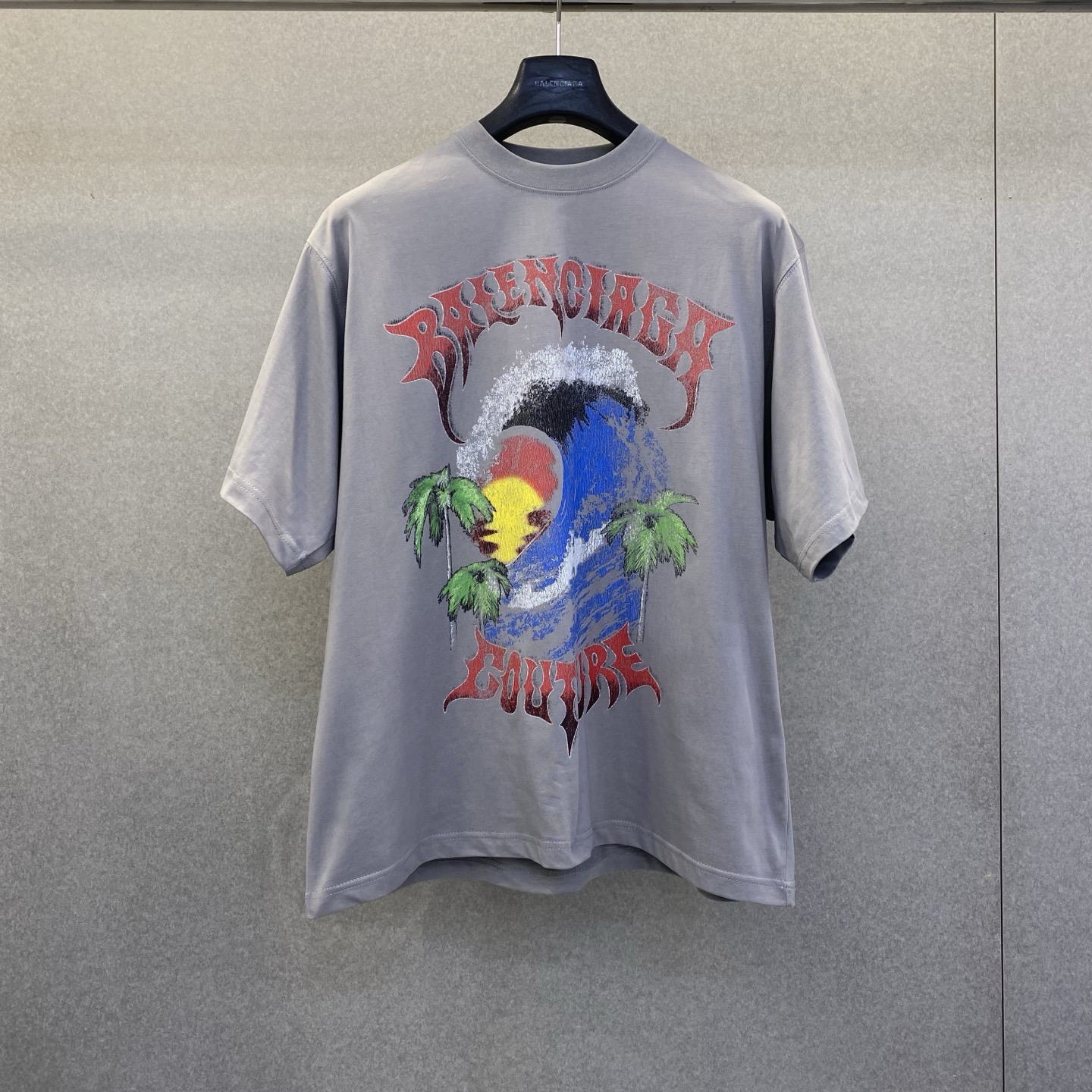 NO:854213,BL Paris 26 spring and summer new wave pattern letter printed short sleeves size xs-L, Balenciaga-clothing, balenciaga, T-shirt,19860909BL 巴黎26春夏季新款海浪图案字母印花短袖码数xs-L,巴黎世家-服装,balenciaga,T-shirt,,Women's clothing