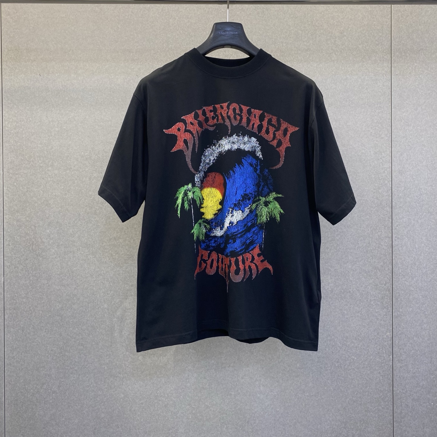 NO:854230,BL Paris 26 spring and summer new wave pattern letter printed short sleeves size xs-L, Balenciaga-clothing, balenciaga, T-shirt,19860909BL 巴黎26春夏季新款海浪图案字母印花短袖码数xs-L,巴黎世家-服装,balenciaga,T-shirt,,Women's clothing