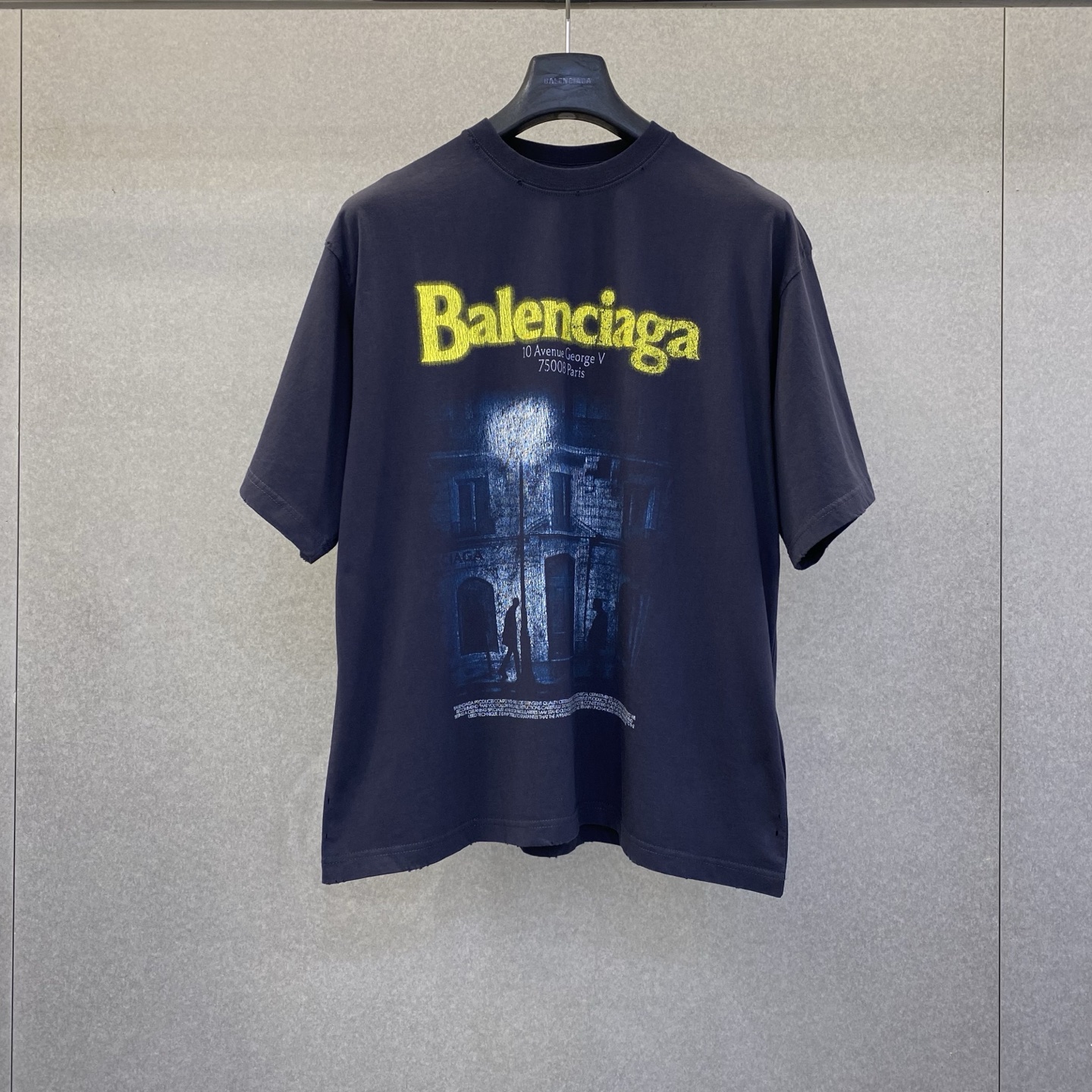 NO:854272,Bl Paris 26 spring and summer new night scene printed letters washed black round neck short sleeves size xs-L, Balenciaga-clothing, balenciaga, T-shirt,19860909Bl 巴黎26春夏新款夜景印花字母洗水黑圆领短袖码数xs-L,巴黎世家-服装,balenciaga,T-shirt,,Women's clothing