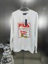 Buy the Best High Quality Replica Fila Clothing Sweatshirts Black Red White Unisex Cotton Spring Collection