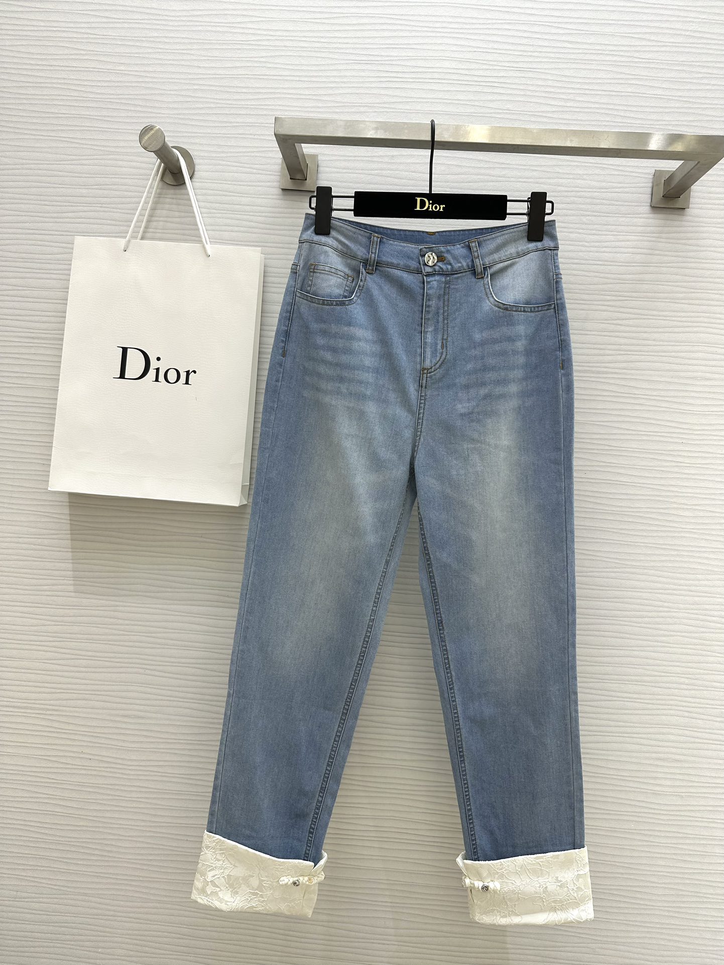Dior Abbigliamento Jeans Splicing