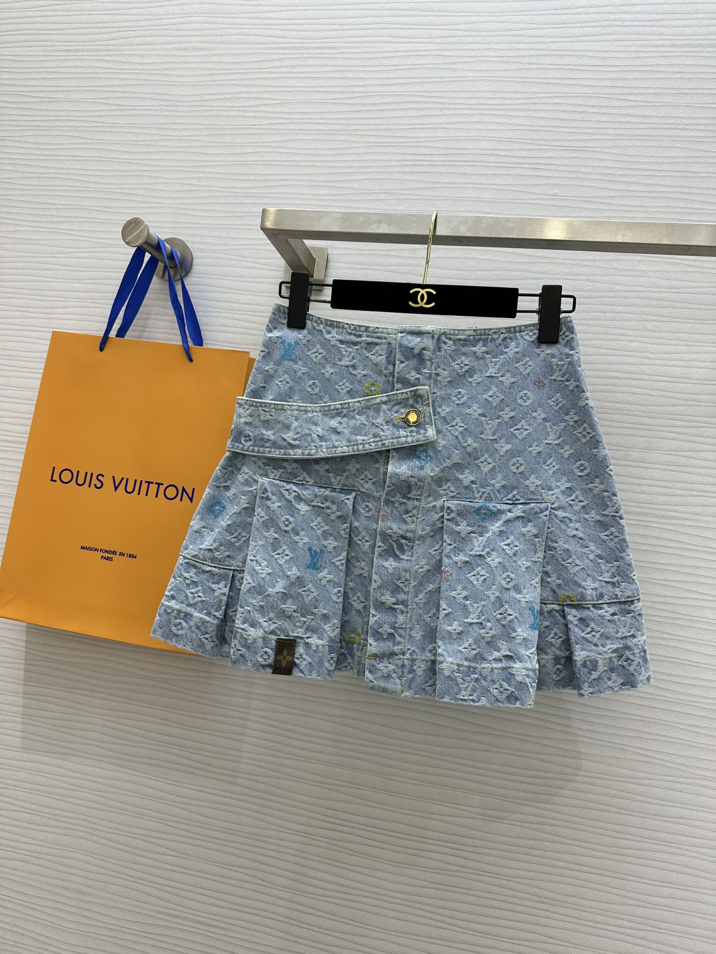 Louis Vuitton Ropa Faldas Azul vaquero Colección de otoño Casual