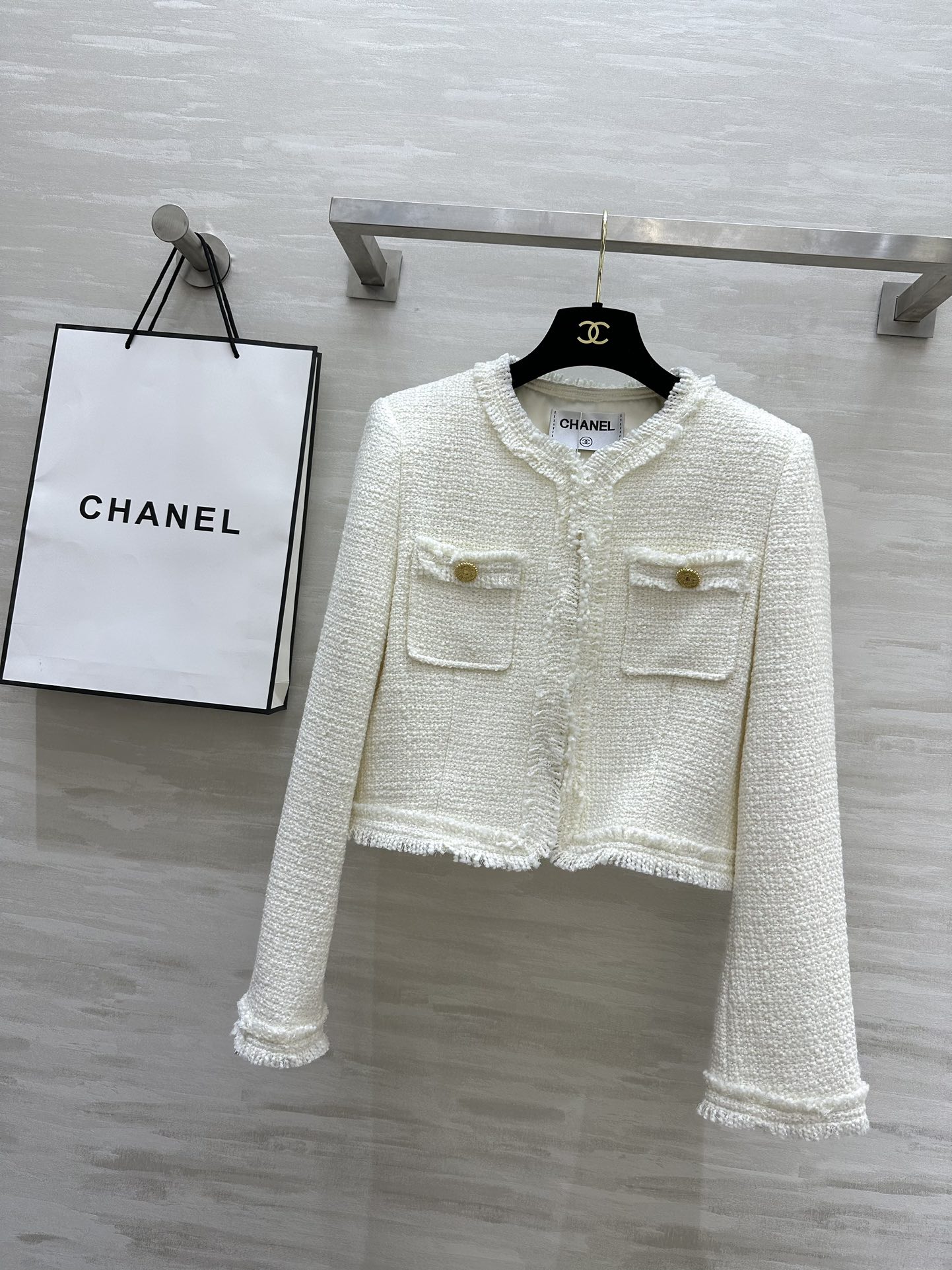 Chanel Clothing Coats & Jackets White Fall/Winter Collection