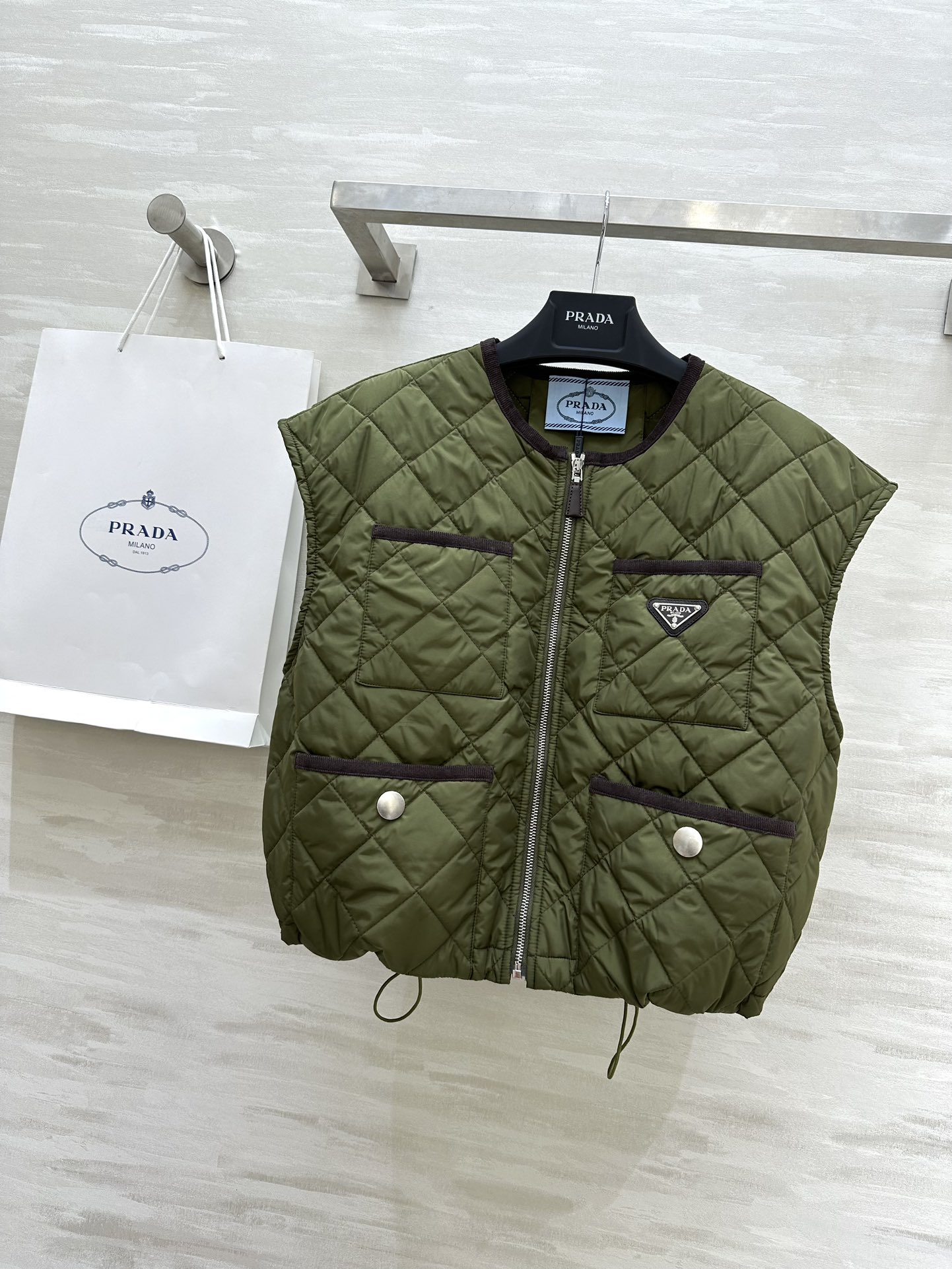 Prada Abbigliamento Gilet Cotone Collezione Autunno/Inverno