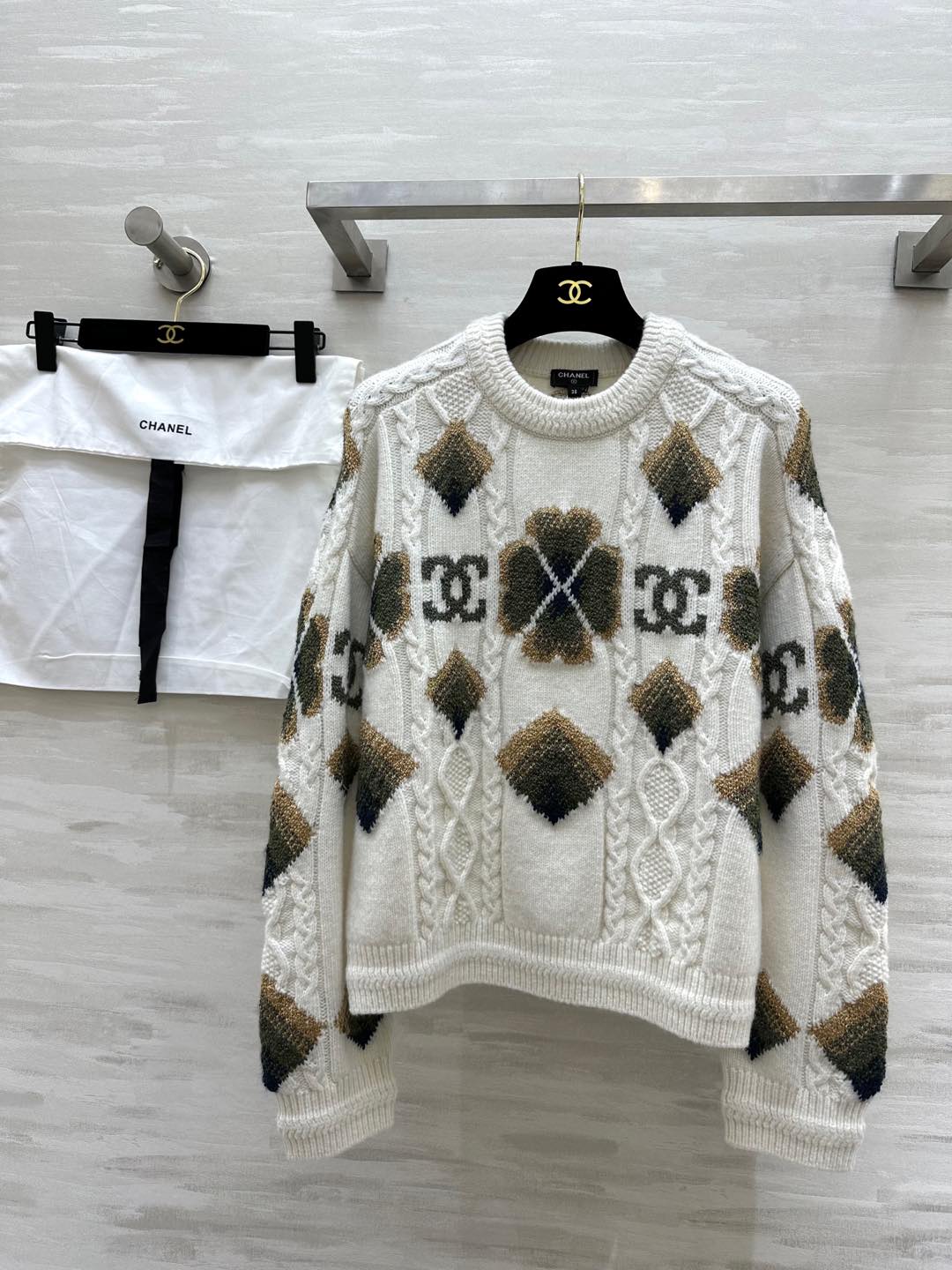 NO:294770,#ChaneN ski series pullover wool sweater Original development wool yarn High quality customization Spot first-time size36/38/4, Chanel, sweaters, alexander wang19860909#ChaneN 滑雪系列 套头羊毛毛衣 原版开发羊毛纱线 高品质定制 现货首发size36/38/4,,chanel,sweaters,alexander wang,Women's clothing