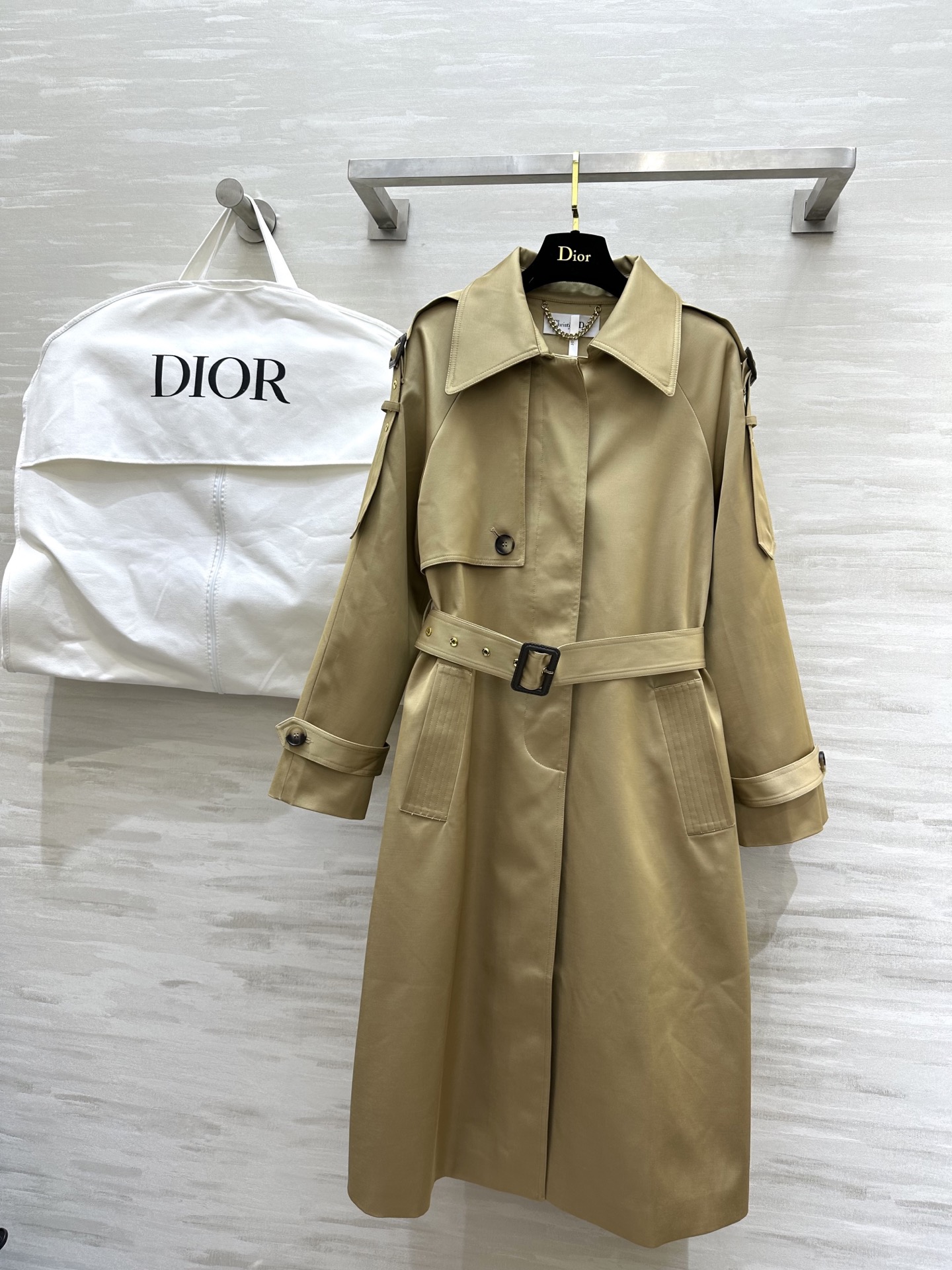 NO:316278,#Dio early spring new style minimalist lapel long windbreaker high quality spot first-time sizeS/M/L (size s bust 100, 11, dior, alexander wang19860909#Dio早春新款 极简翻领长款风衣 高品质 现货首发sizeS/M/L（s码胸围100,衣长11,,dior,alexander wang,Women's clothing