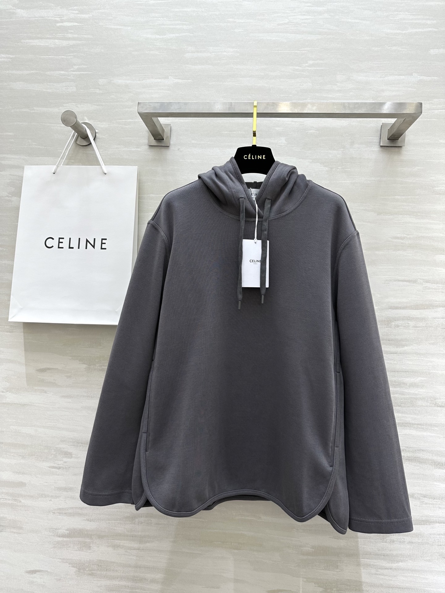 NO:308797,#Celin early spring new style minimalist hooded sweatshirt high quality spot first-time sizeS/M/L (M size shoulder width 49, sleeve length 57, bust 116, 65-7, celine, hoodie, sweatshirts, hats, alexander wang19860909#Celin早春新款 极简连帽卫衣 高品质 现货首发sizeS/M/L（M码肩宽49,袖长57,胸围116,衣长65-7,,celine,hoodie,sweatshirts,hats,alexander wang,Women's clothing