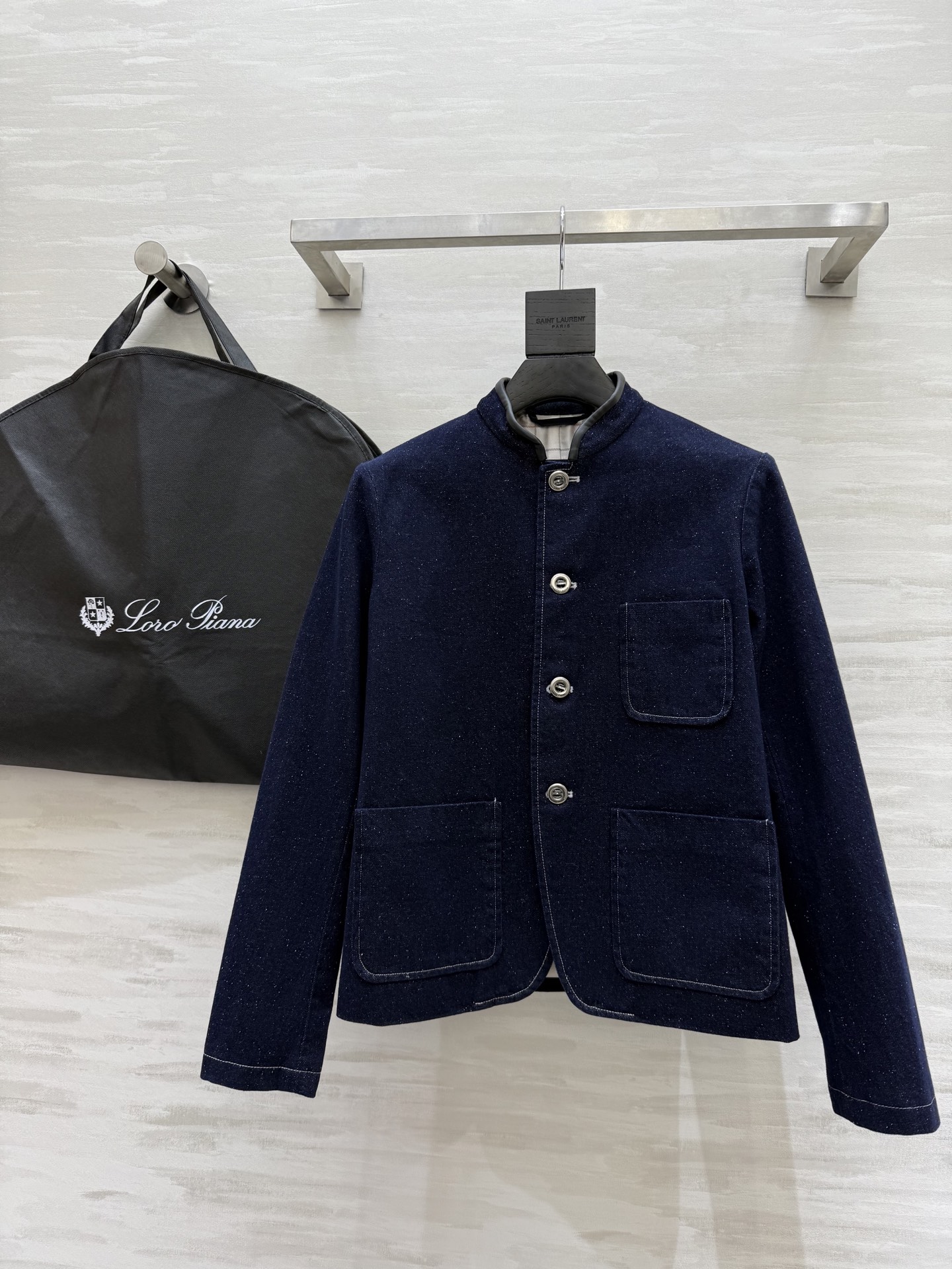 NO:320906,#LP spring and summer new style old money style denim jacket high quality customization spot first-time sizeS/M/L (M size shoulder width 41, bust 98, length 50), loro piana, jackets & coats, jackets & coats, alexander wang19860909#LP春夏新款 老钱风牛仔夹克外套 高品质定制 现货首发sizeS/M/L（M码肩宽41,胸围98,衣长50）,,loro piana,jackets & coats,jackets & coats,alexander wang,Women's clothing