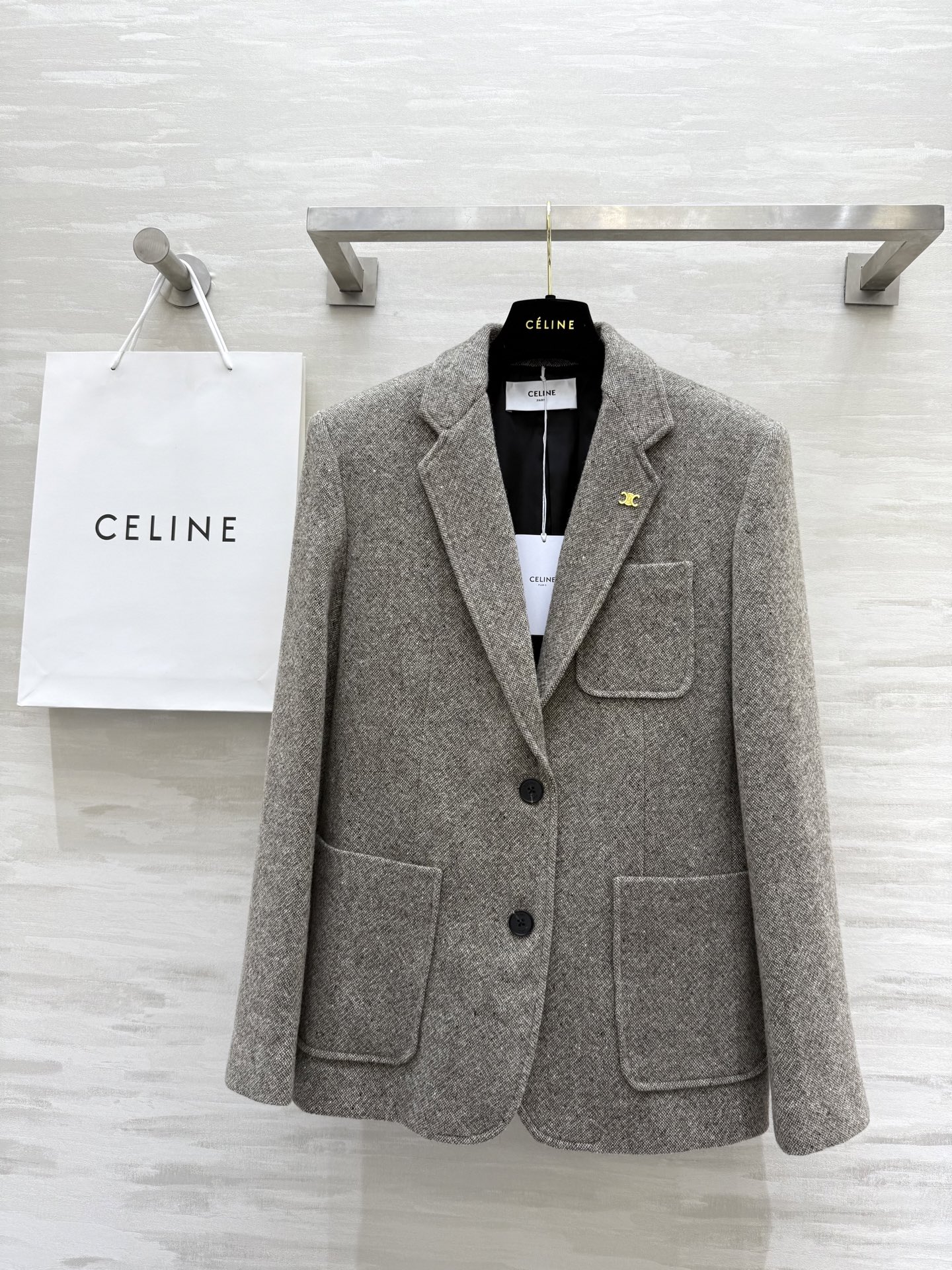 NO:324687,#Celin spring and summer new wool braided suit jacket high quality customization spot first-time sizeS/M/L (size s shoulder width 43, bust 102, length 69), celine, jackets & coats, business suit, alexander wang19860909#Celin春夏新款 羊毛编织西装外套 高品质定制 现货首发sizeS/M/L（s码肩宽43,胸围102,衣长69）,,celine,jackets & coats,business suit,alexander wang,Women's clothing