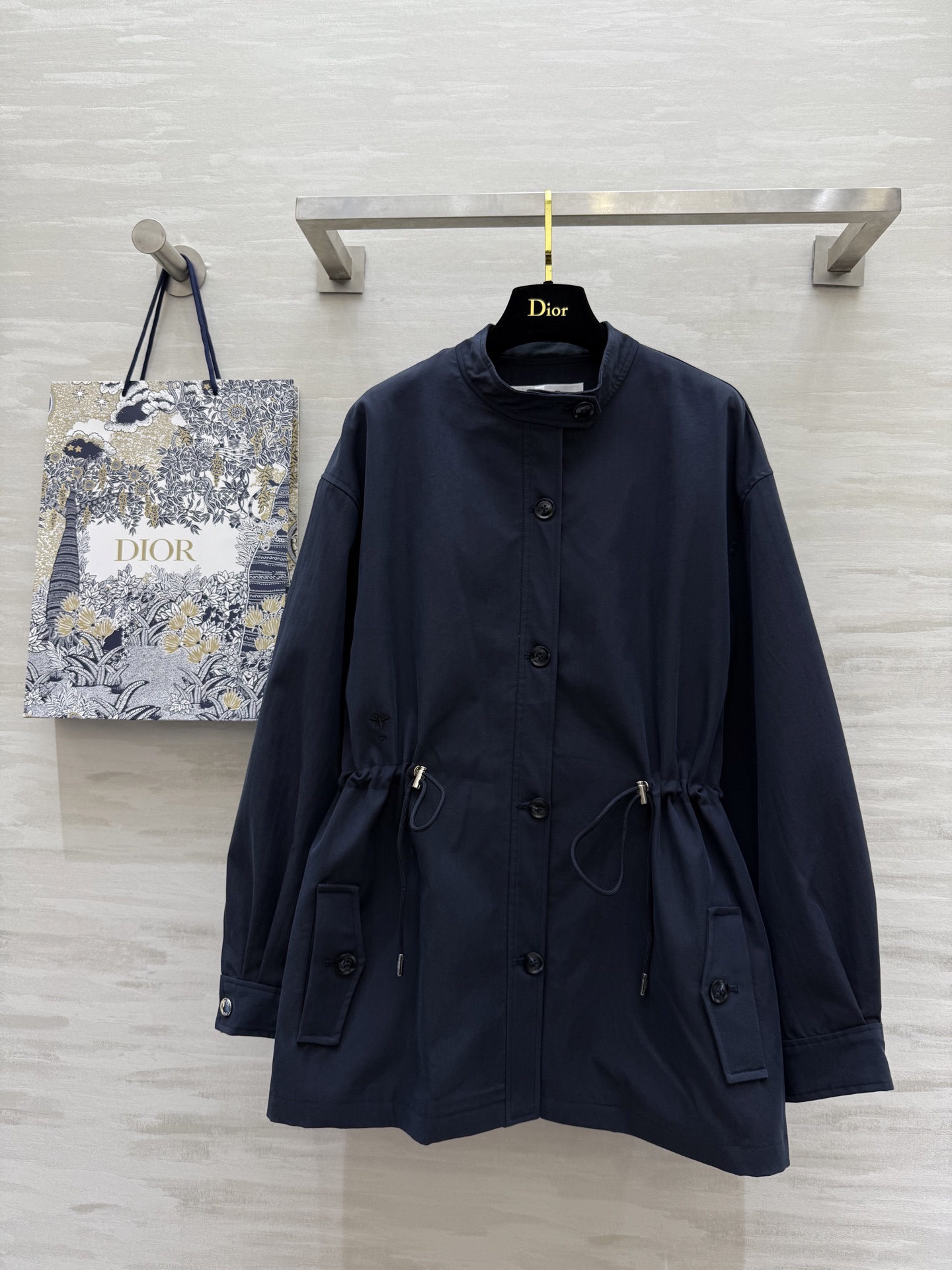 NO:318093,#DIO Spring and Summer New Drawstring Waist-Close Mid-Length Jacket High Quality Customized Spot First-Only Size36/38/40 (36 size shoulder width 52, bust 114, 73 length), Dior, jackets & coats, alexander wang19860909#DIO春夏新款 抽绳收腰中长款外套 高品质定制 现货首发size36/38/40（36码肩宽52,胸围114,衣长73）,,dior,jackets & coats,alexander wang,Women's clothing