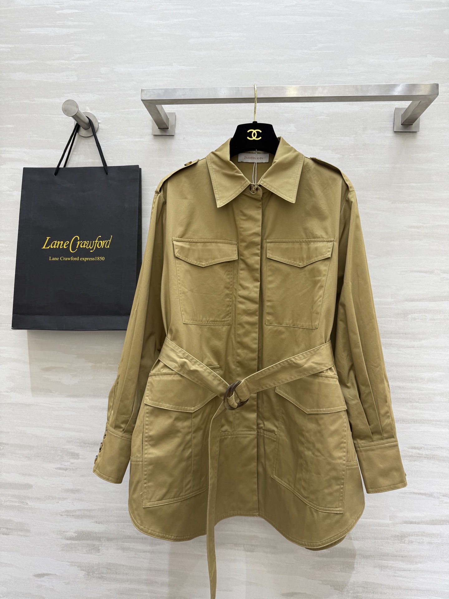 NO:318063,#ZIMMERMAN Spring clothing Trench coat dress High quality customization Spot sizeS/M/L (size s shoulder width 43, bust 98, length 72), skirts, alexander wang19860909#ZIMMERMAN兹默曼 春季成衣 风衣式连衣裙 高品质定制 现货首发sizeS/M/L（s码肩宽43,胸围98,衣长72）,,skirts,alexander wang,Women's clothing