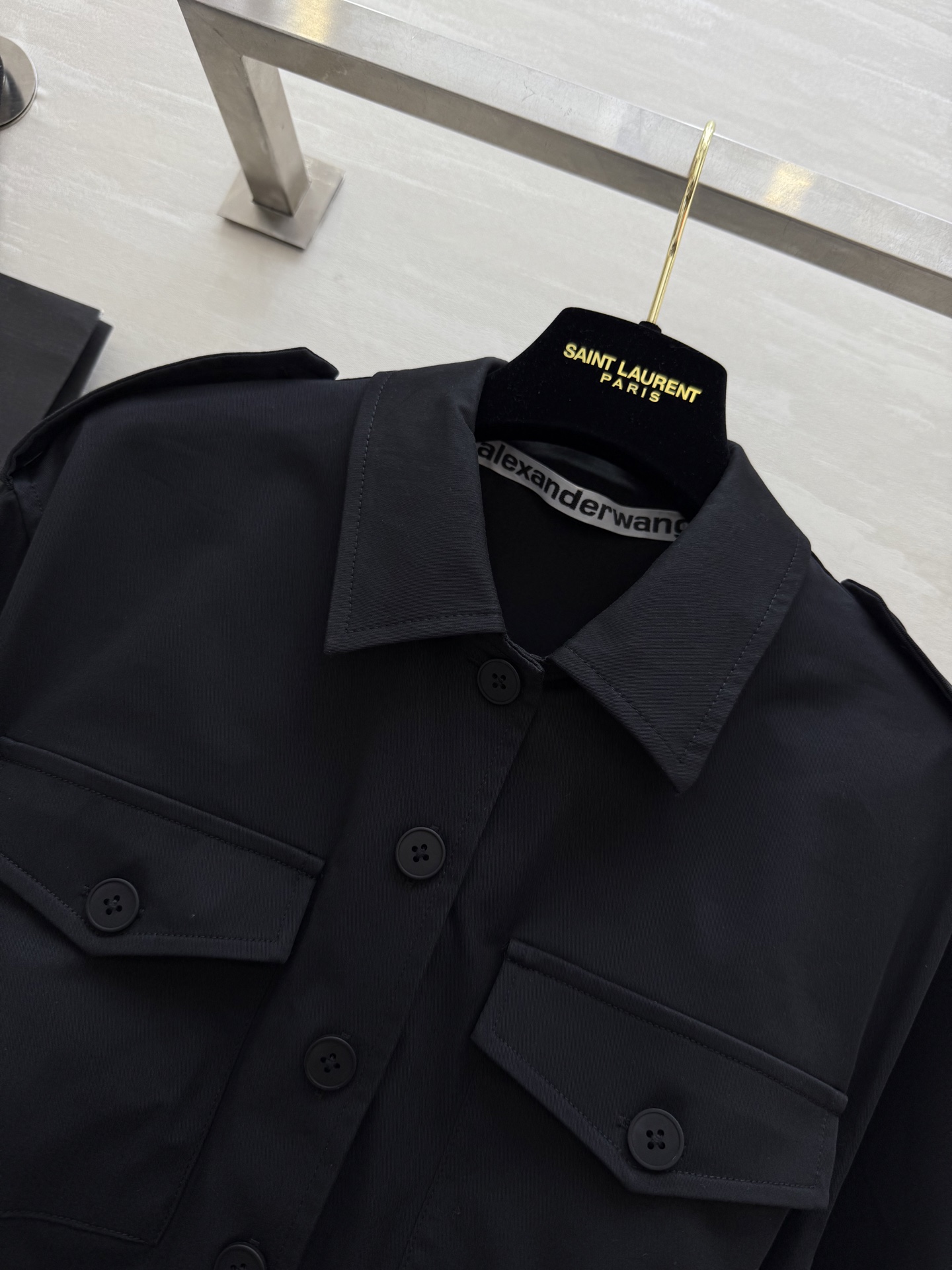 #alexanderwan♡²⁵工装风衬衫式连体裤 高品质定制 现货首发size：S/M/L（s码肩宽：