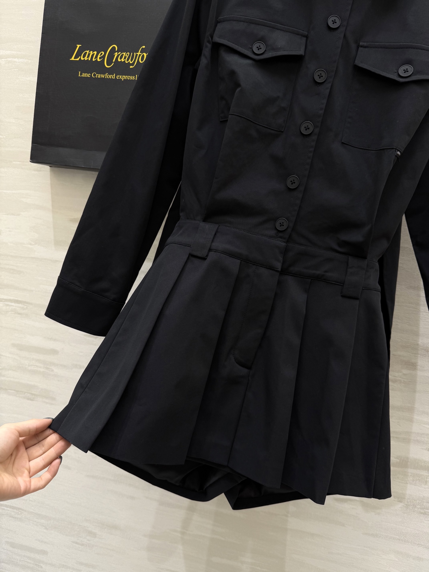 #alexanderwan♡²⁵工装风衬衫式连体裤 高品质定制 现货首发size：S/M/L（s码肩宽：