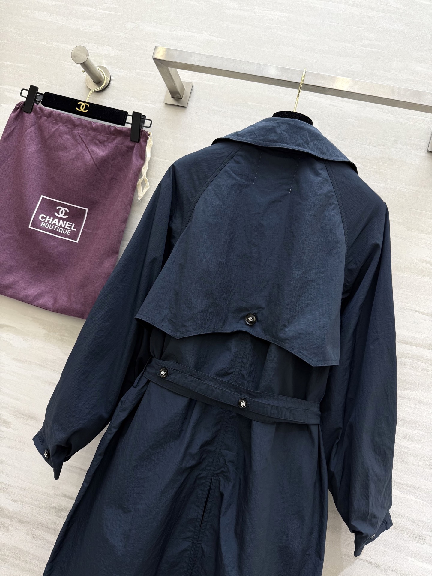 #CHANE♡²⁵中古vintage秀款 独家首发 风衣外套 重工艺纯手工钉珠内标 高品质定制 配送定制