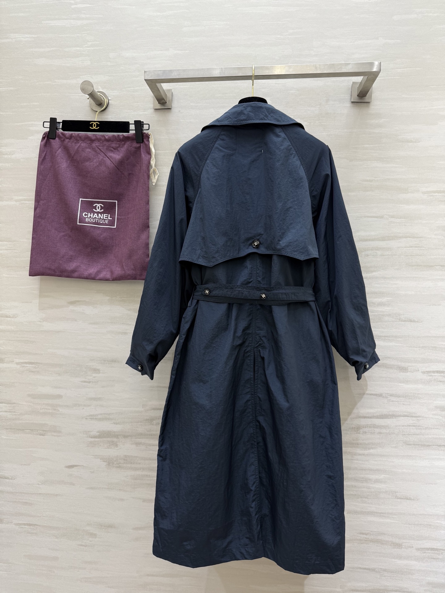 #CHANE♡²⁵中古vintage秀款 独家首发 风衣外套 重工艺纯手工钉珠内标 高品质定制 配送定制