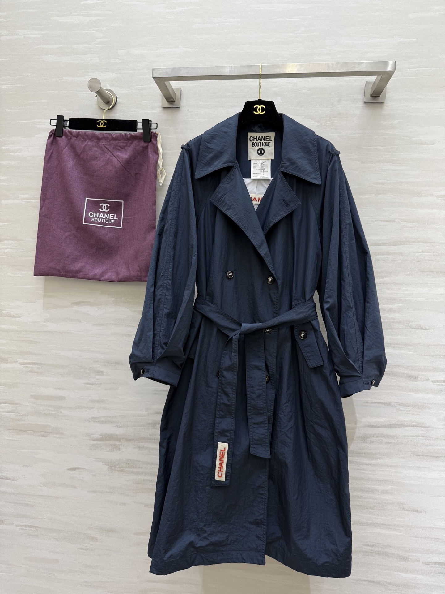#CHANE♡²⁵中古vintage秀款 独家首发 风衣外套 重工艺纯手工钉珠内标 高品质定制 配送定制