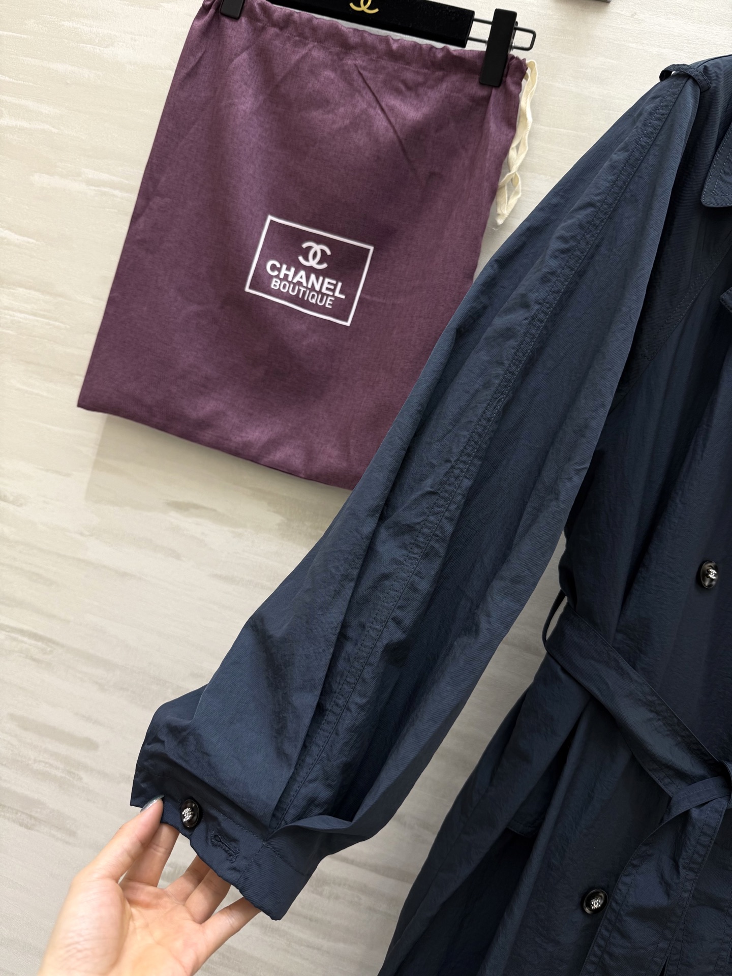 #CHANE♡²⁵中古vintage秀款 独家首发 风衣外套 重工艺纯手工钉珠内标 高品质定制 配送定制