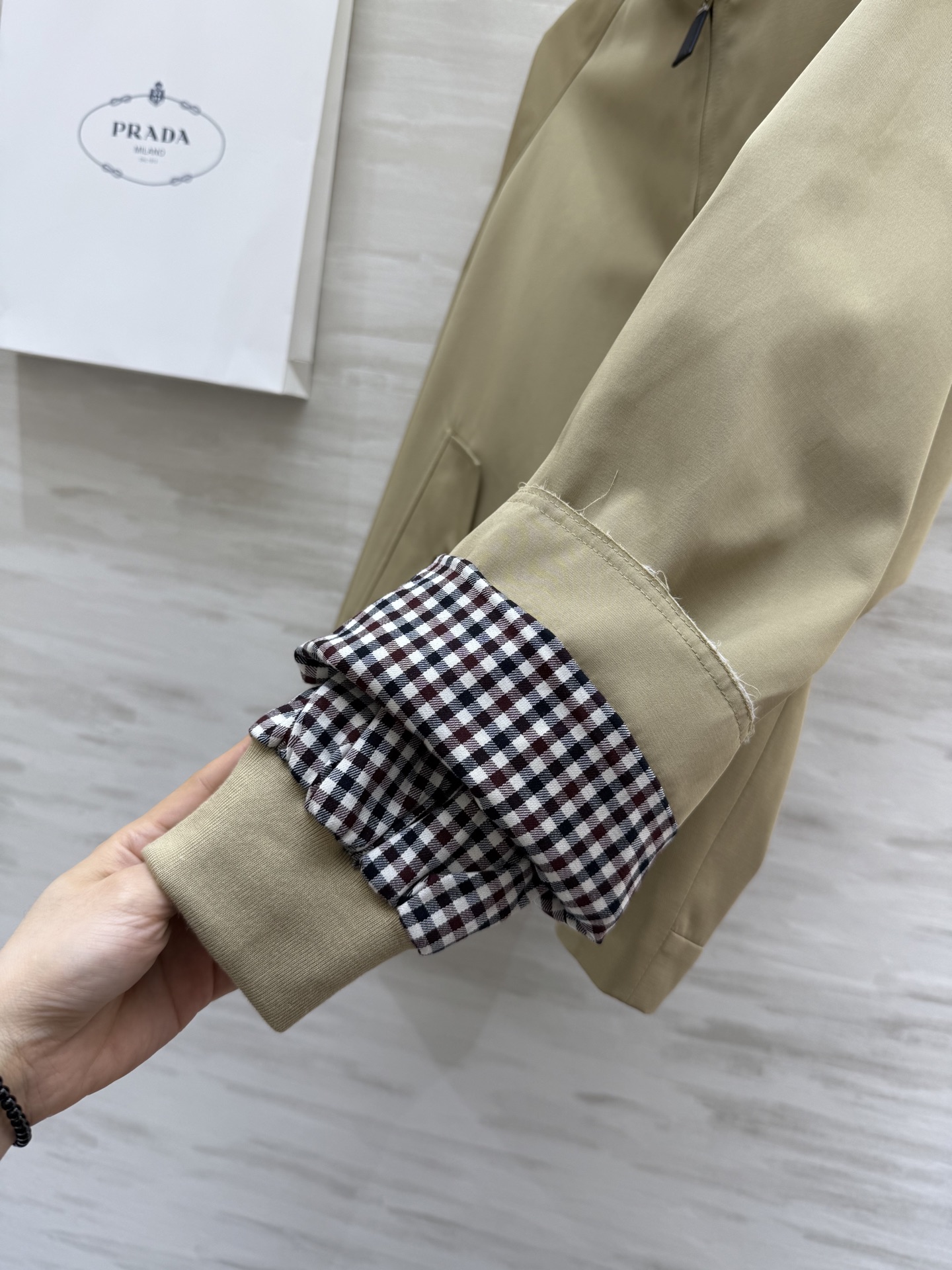 #Prad♡²⁵棒球服式拉链夹克外套 立领休闲廓形 高品质定制 现货首发size：S/M/L（s码胸围：
