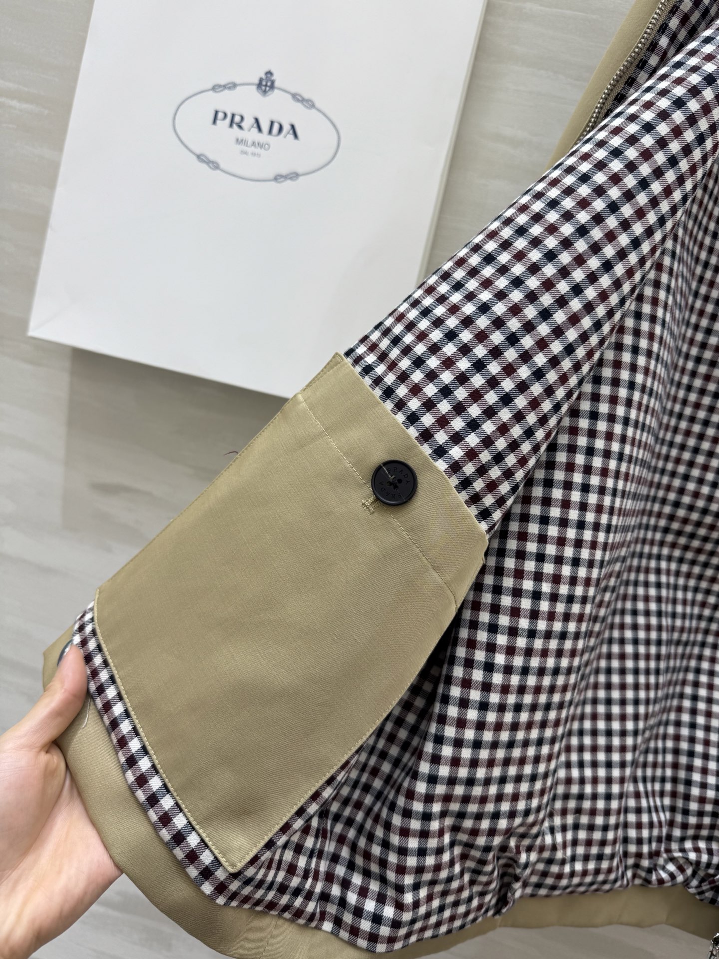 #Prad♡²⁵棒球服式拉链夹克外套 立领休闲廓形 高品质定制 现货首发size：S/M/L（s码胸围：