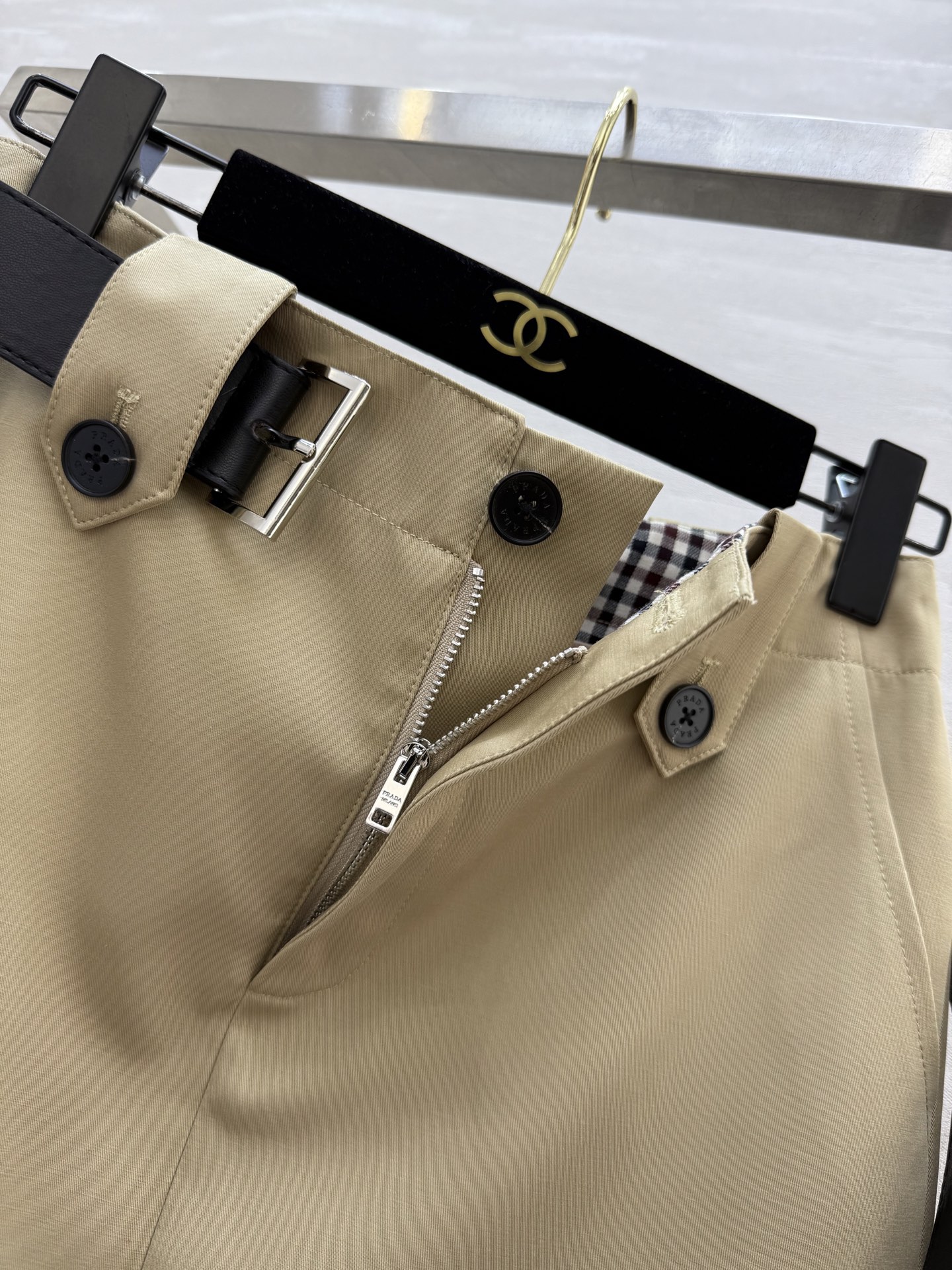 #Prad♡²⁵美式工装风半裙 高品质定制 配送腰带  现货首发size：S/M/L（s码腰围：66，臀