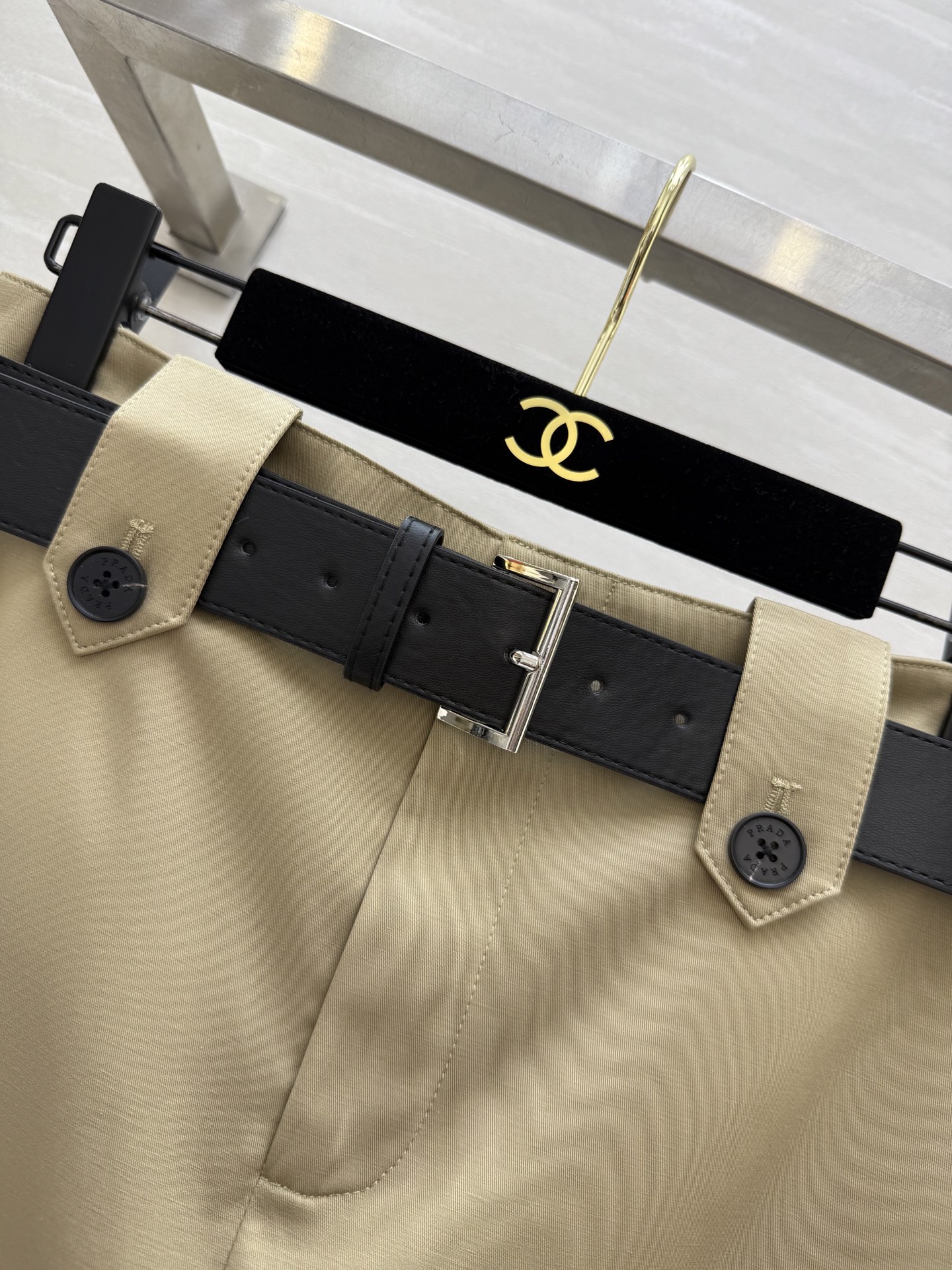 #Prad♡²⁵美式工装风半裙 高品质定制 配送腰带  现货首发size：S/M/L（s码腰围：66，臀
