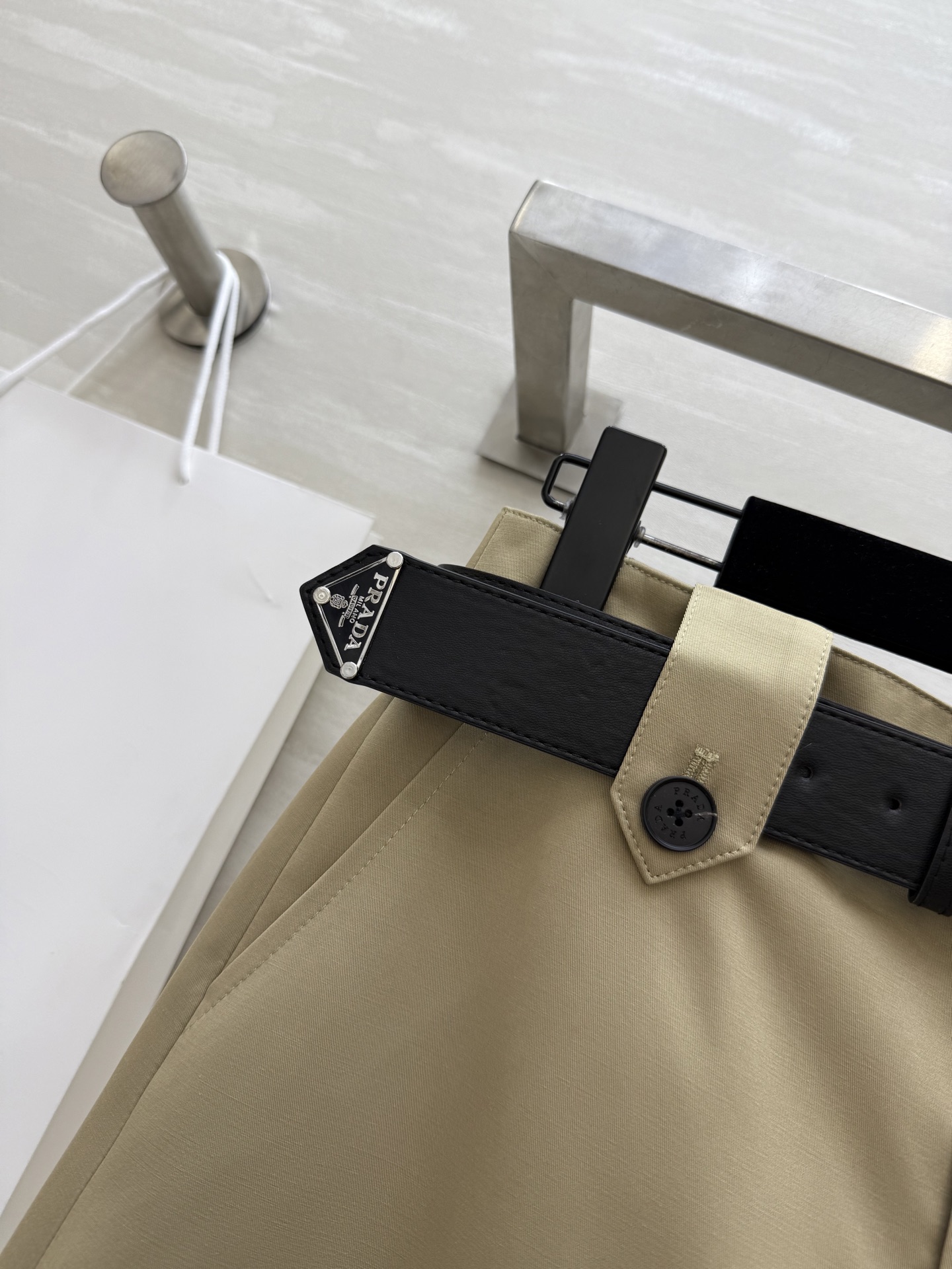 #Prad♡²⁵美式工装风半裙 高品质定制 配送腰带  现货首发size：S/M/L（s码腰围：66，臀