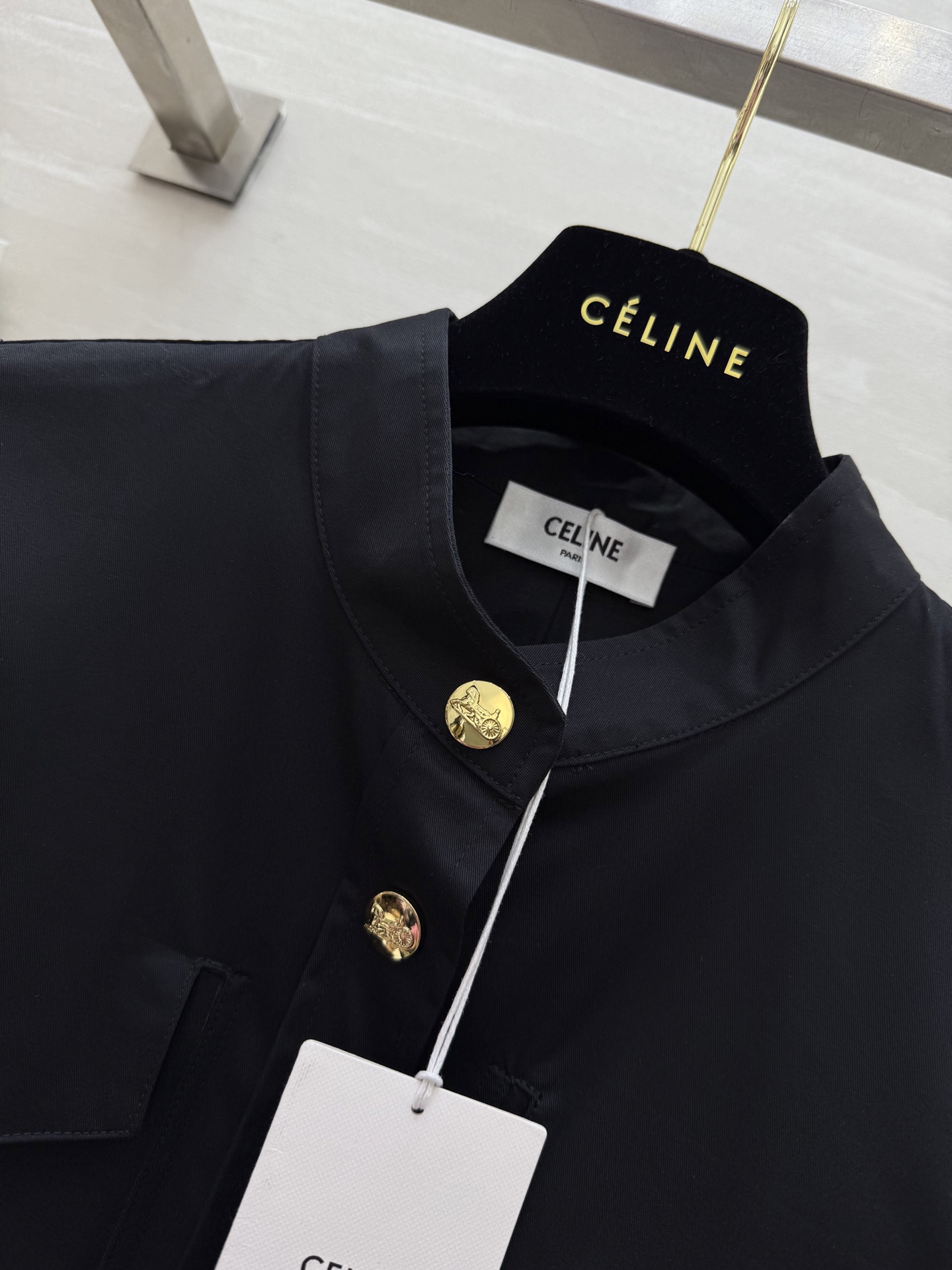 #Celin♡²⁵春夏新款工装风连衣裙 开模定制金属纽扣 立体剪裁版型时髦显瘦 高品质定制 现货首发si