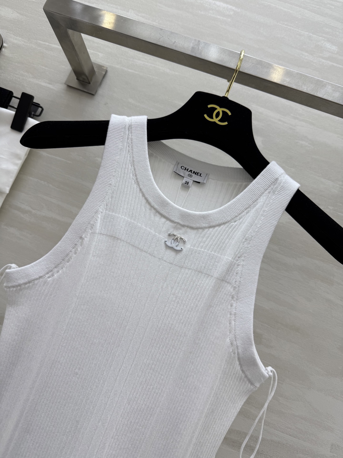 #Chane♡²⁵新款华夫格连衣裙 原版开发 高品质定制 现货首发size：36/38/40（）