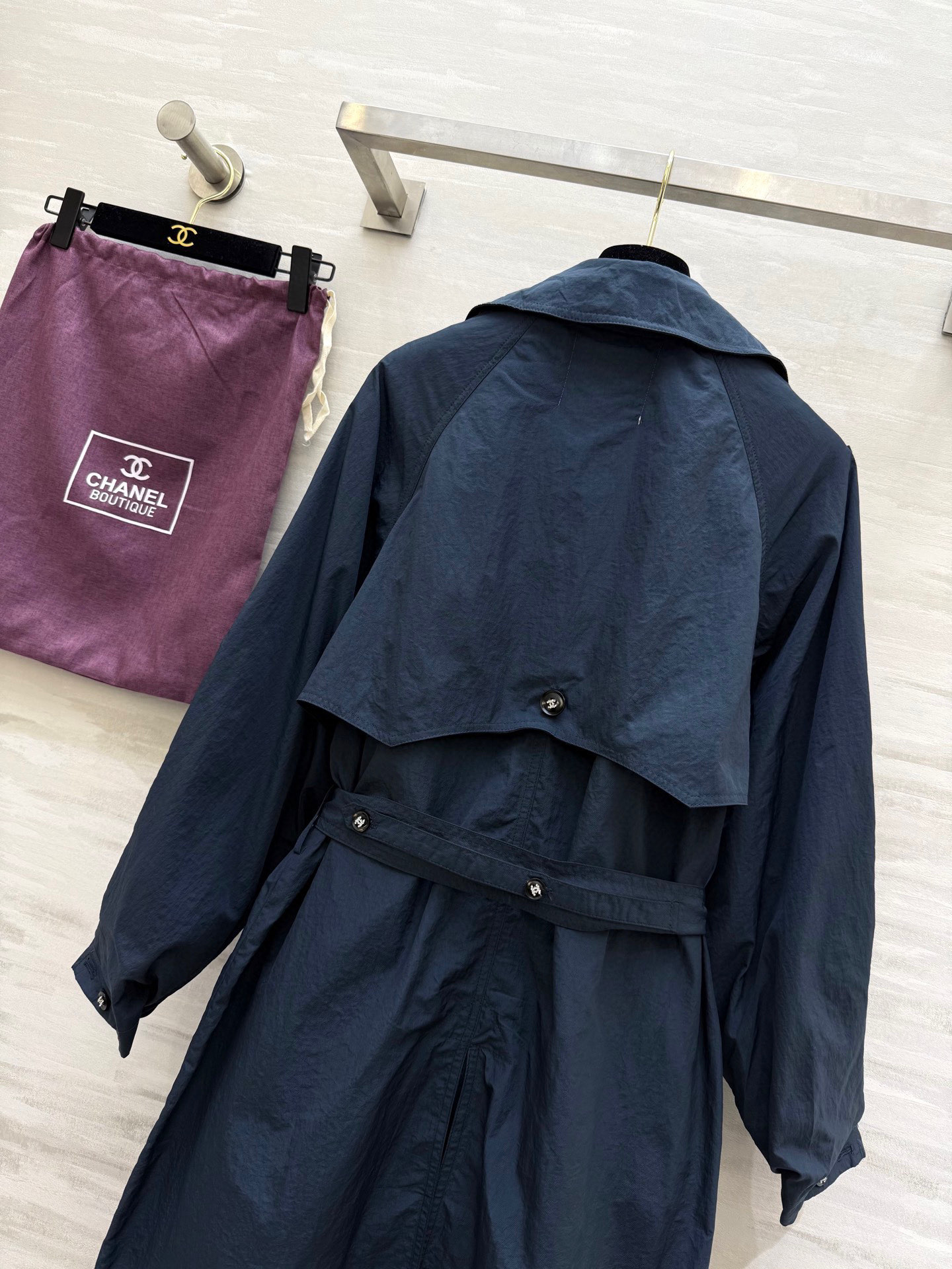 #CHANE♡²⁵中古vintage秀款 独家首发 风衣外套 重工艺纯手工钉珠内标 高品质定制 配送定制