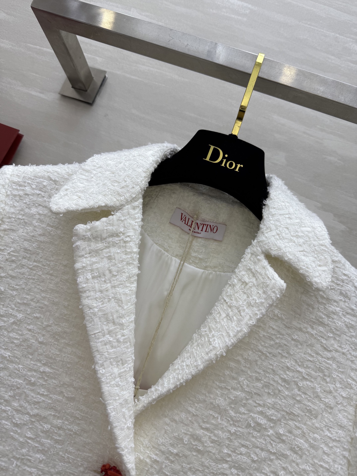 #Valentin♡²⁵高定系列 重工口袋刺绣钉珠短袖外套 高品质定制 现货首发size：S/M/L（s