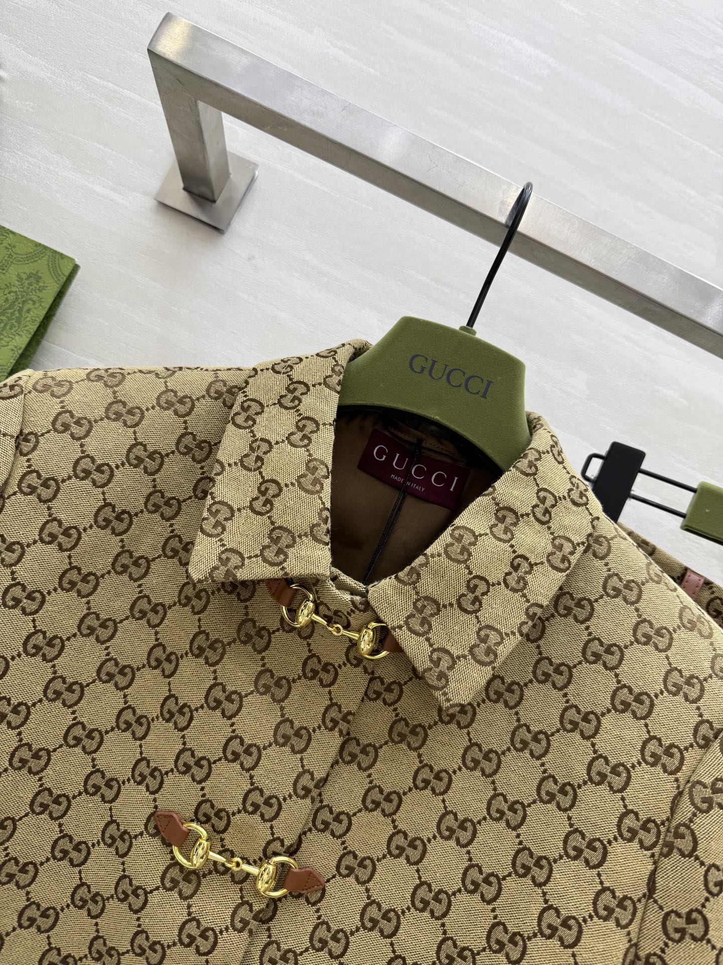 #GUCC♡²⁵GG提花系列 立体剪裁版型非常显瘦 高品质定制 现货首发size：S/M/L（外套M码肩