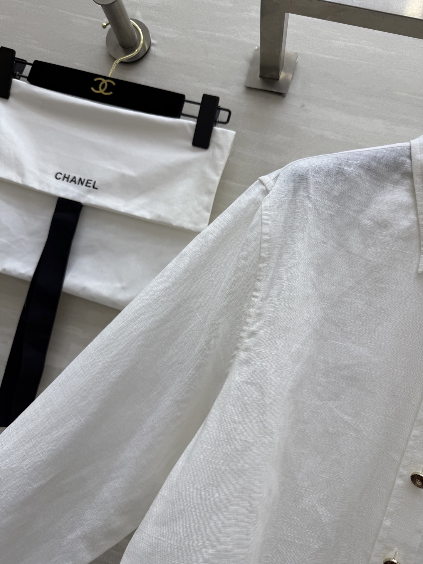 #Chane♡²⁵度假系列亚麻衬衣 慵懒休闲 高品质定制 现货首发size：36/38/40（36码肩宽