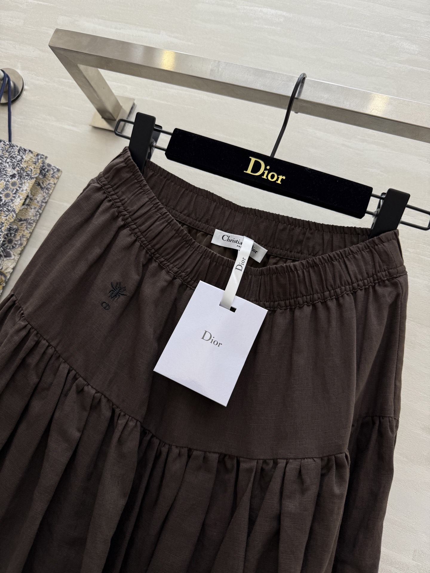 #DIO♡²⁵度假系列 棉麻半身裙 重工压褶大裙摆 仙气又松弛 高品质定制 现货首发size：36/38